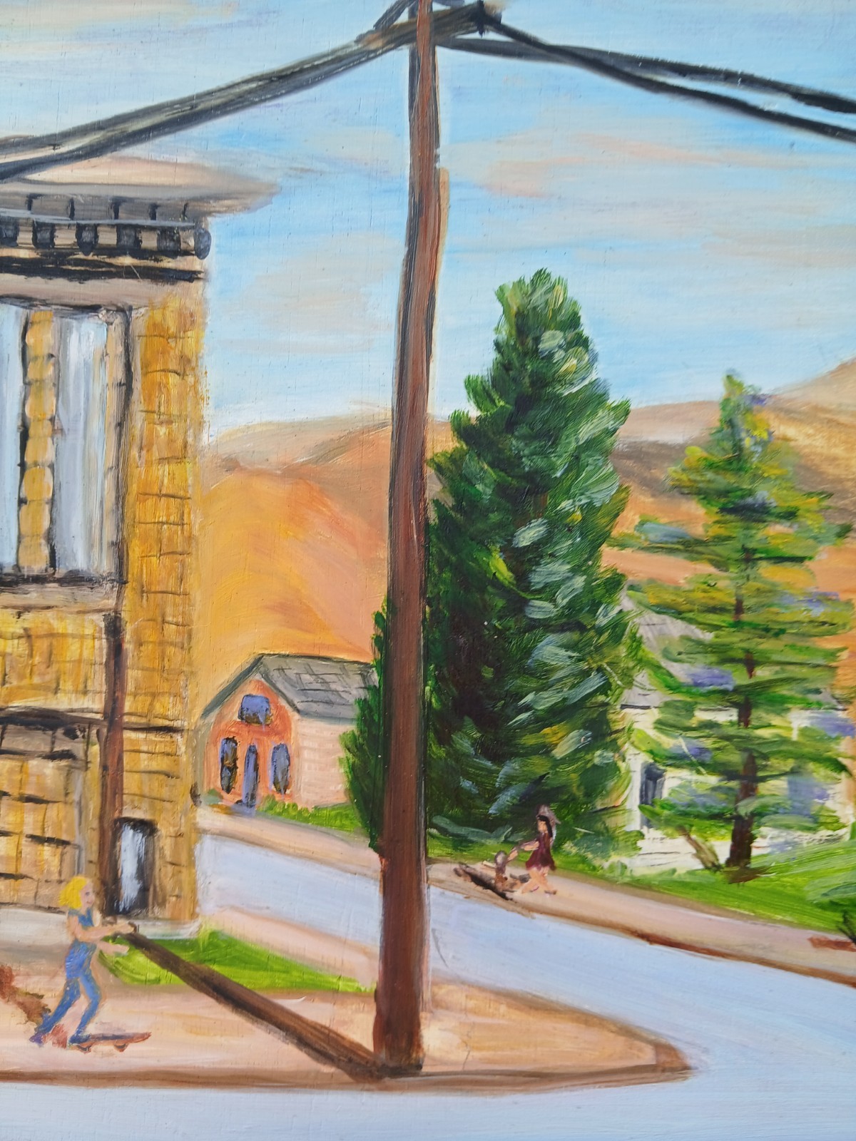 Andrew Carnegie Library, in Baker, Oregon, Painted by Lori, 2009, Well Framed