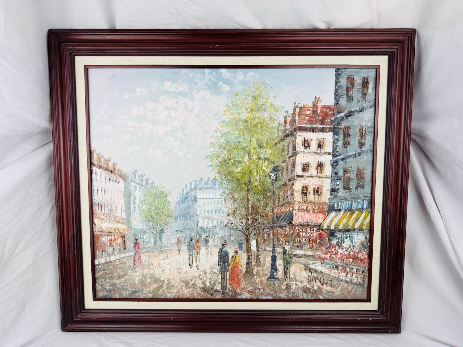 Caroline C. Burnett Original Impressionism Paris Oil Painting 24″x20″ on Canvas