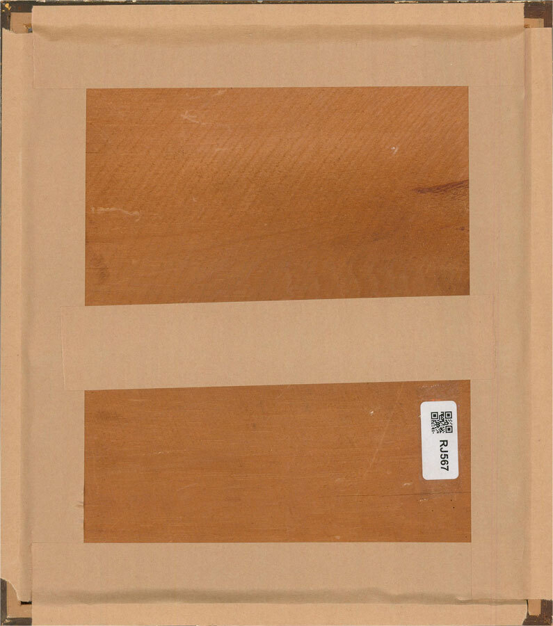 Juliet Dyer – Monogrammed Mid 20th Century Gouache, Yellow Hillside