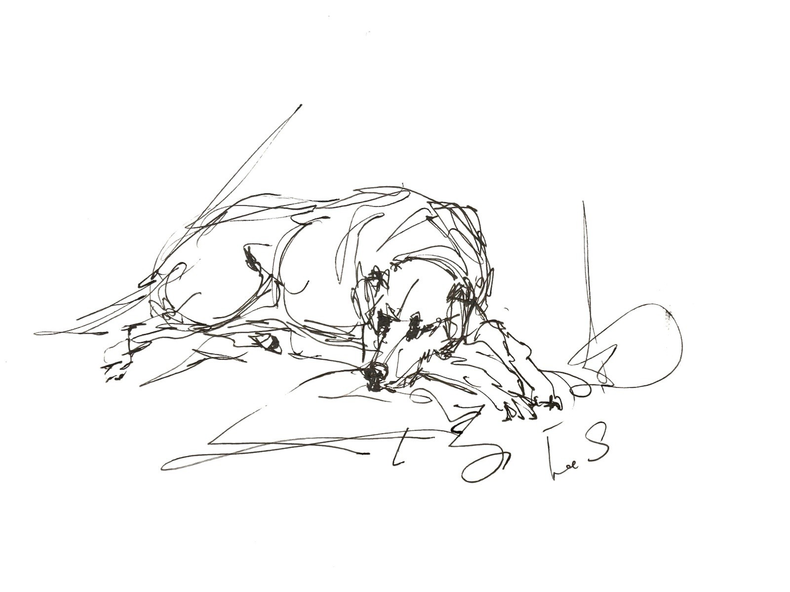 Original Abstract Expressionism 9×12 Dog Paper Handmade Signed Fine Art 20