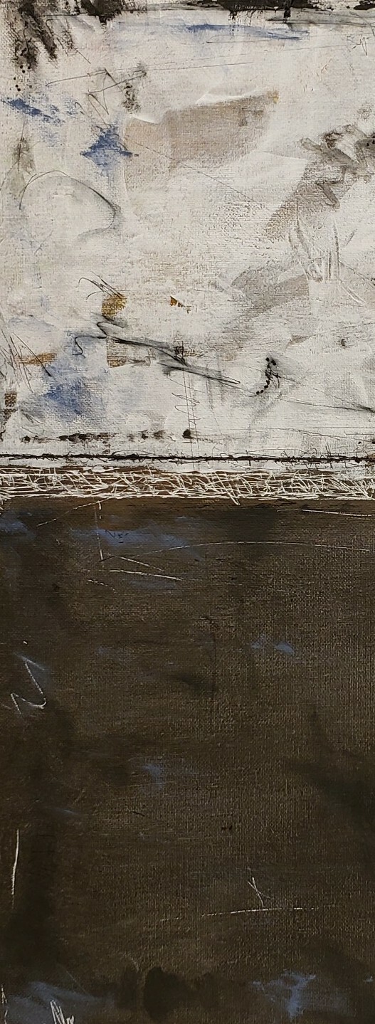No.439 Original Abstract Modern Minimal Urban Textured Painting By K.A.Davis