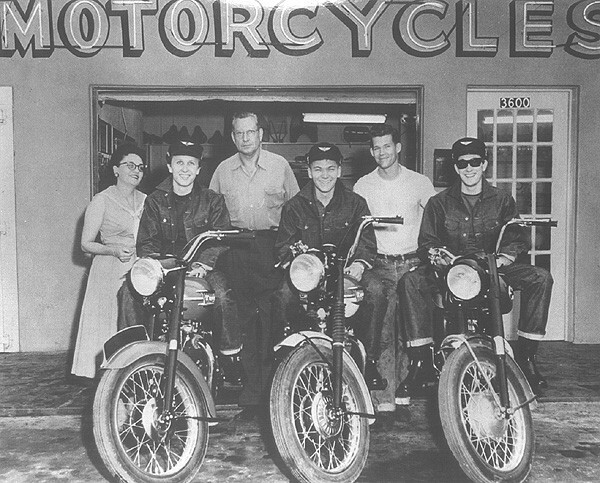 Drawing Motorcycle Indian Print 14-3/4″x10-1/2″