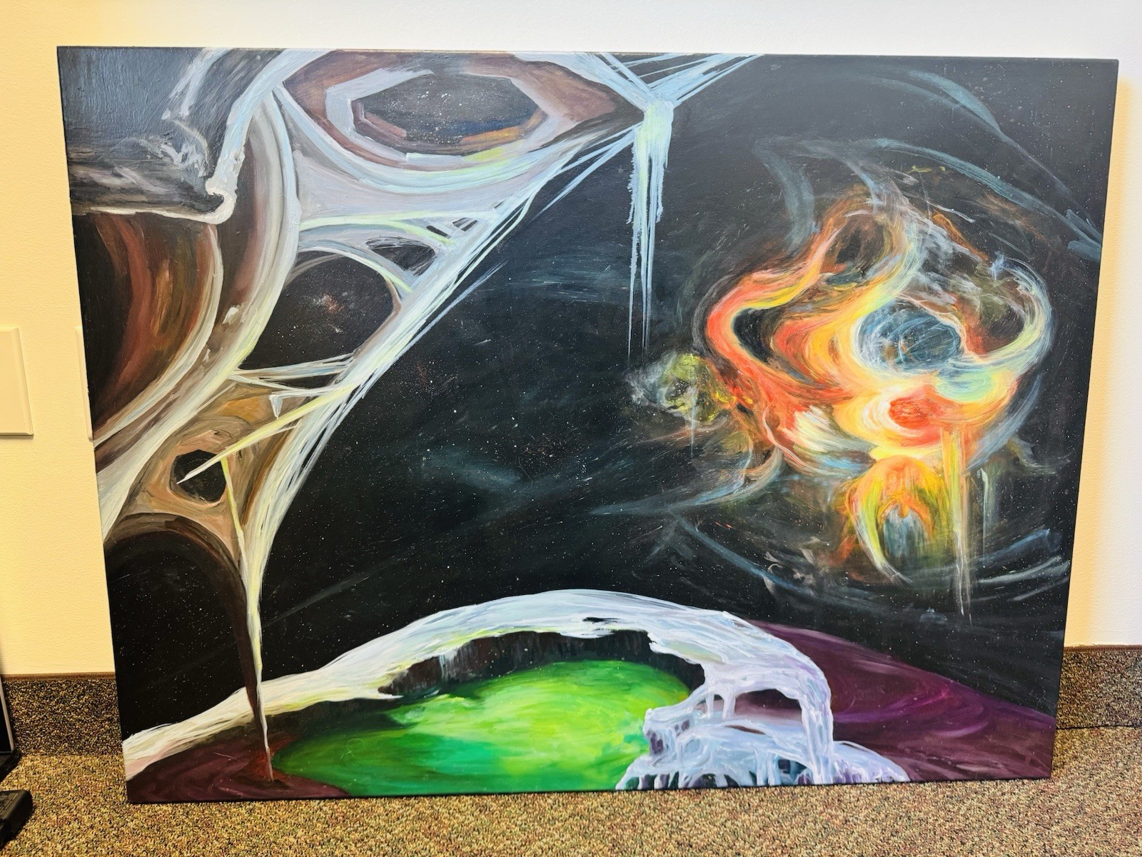 Space art on canvas