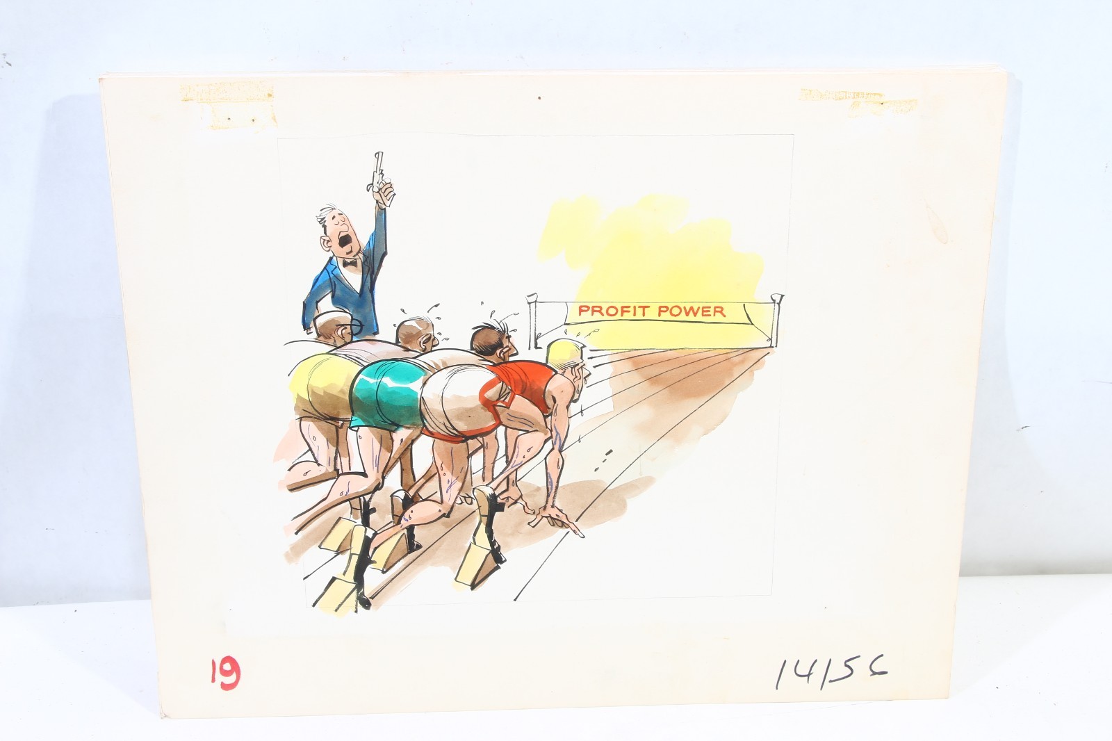 VINTAGE ORIGINAL JACK DAVIS ARTWORK PAINTING DRAWING