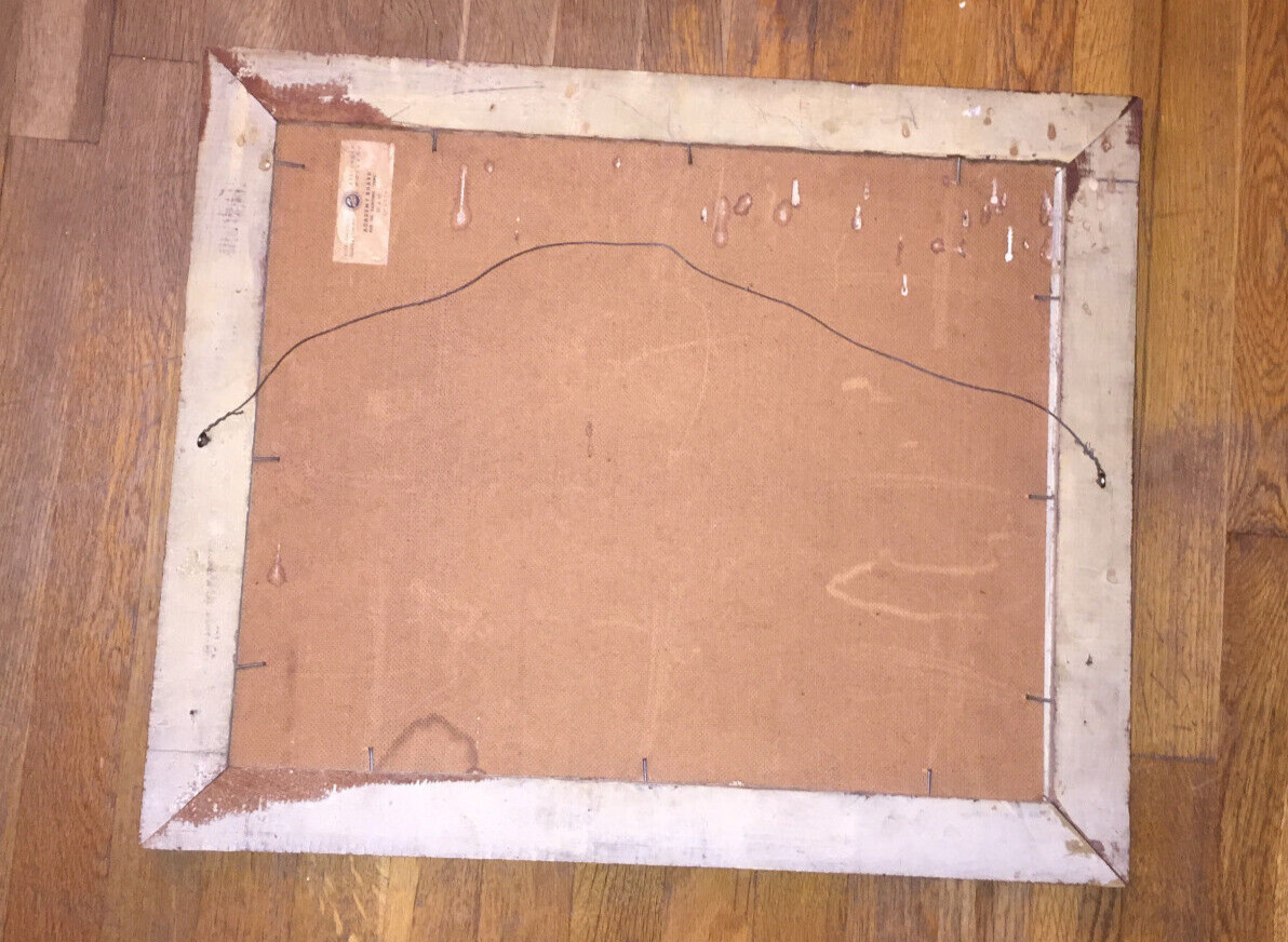 Lloyd Van Pitterson – RARE Vintage Original Oil Board Popular Jamaican Artist
