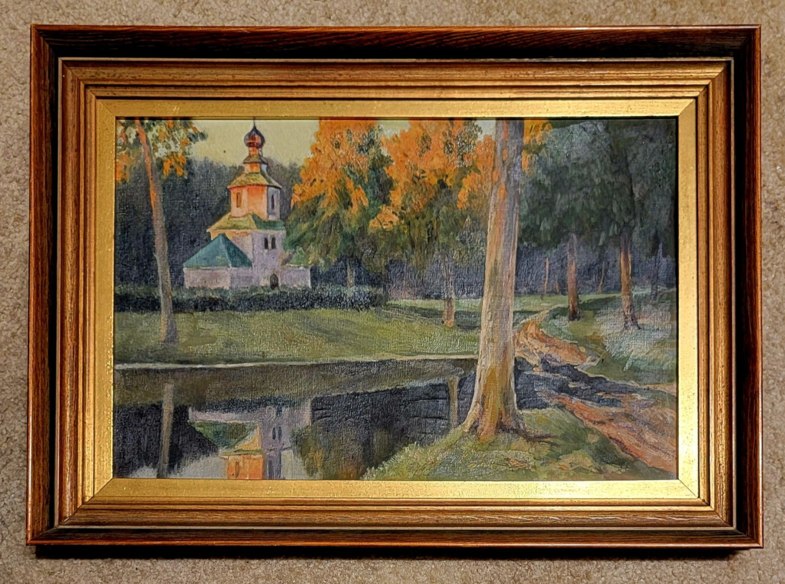 Art Land Scape – Art Painting Unsigned Frame Size «19 x 14»