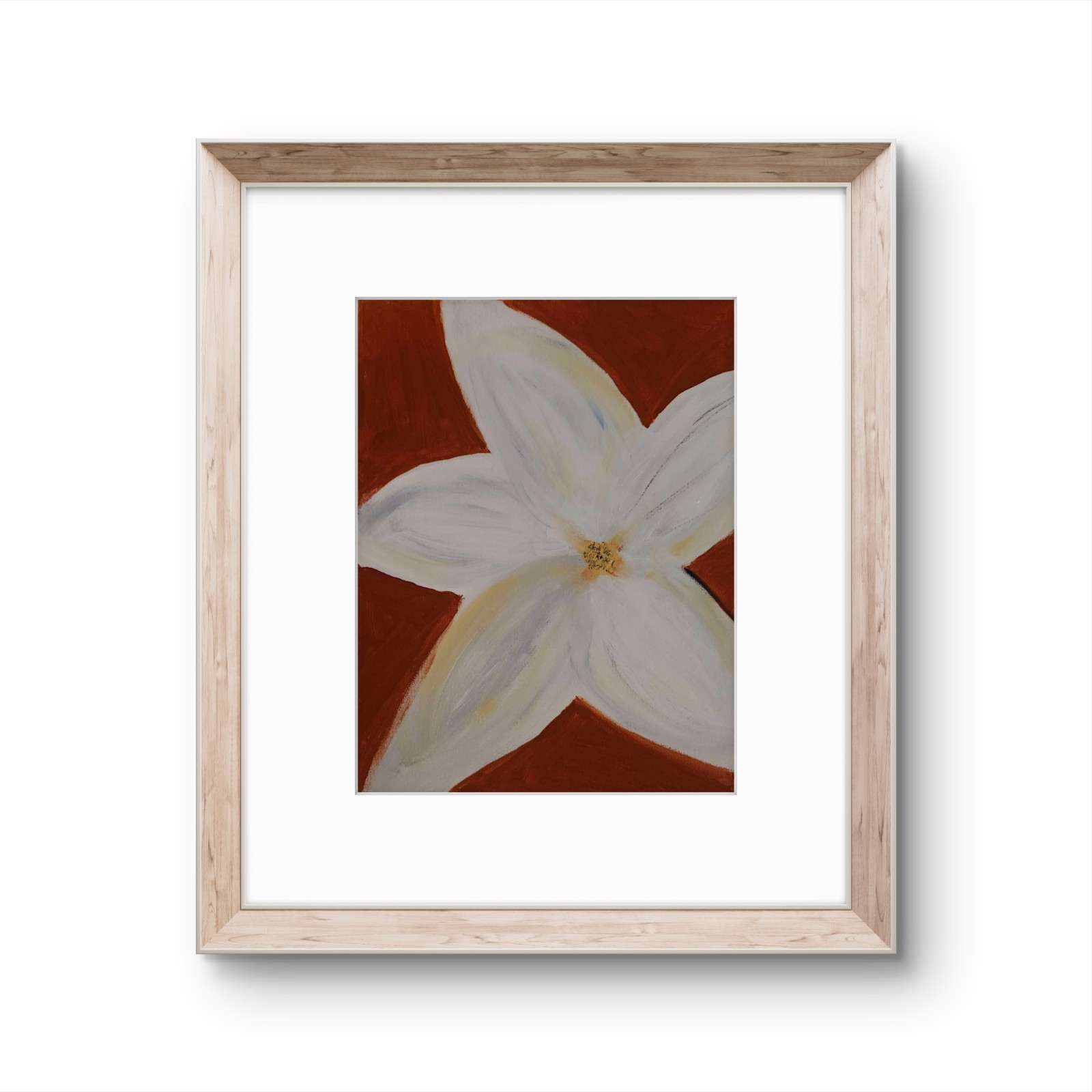 Star Jasmine: Contemporary Expressionist Original AcrylicPainting 11×14 Canvas