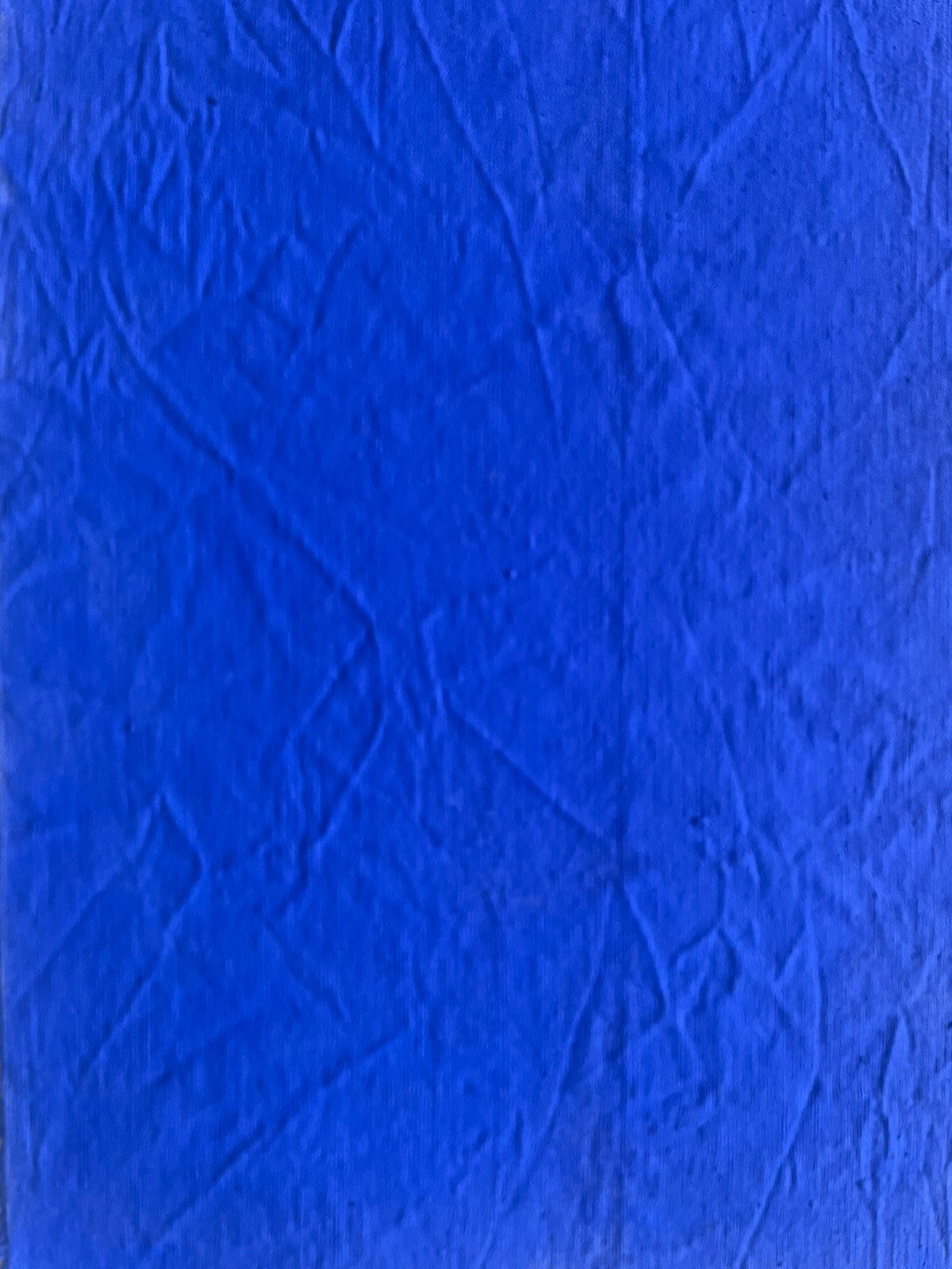 Yves Klein Monochrome Hand Painted Art Ultramarine Blue Canvas Blu France F51