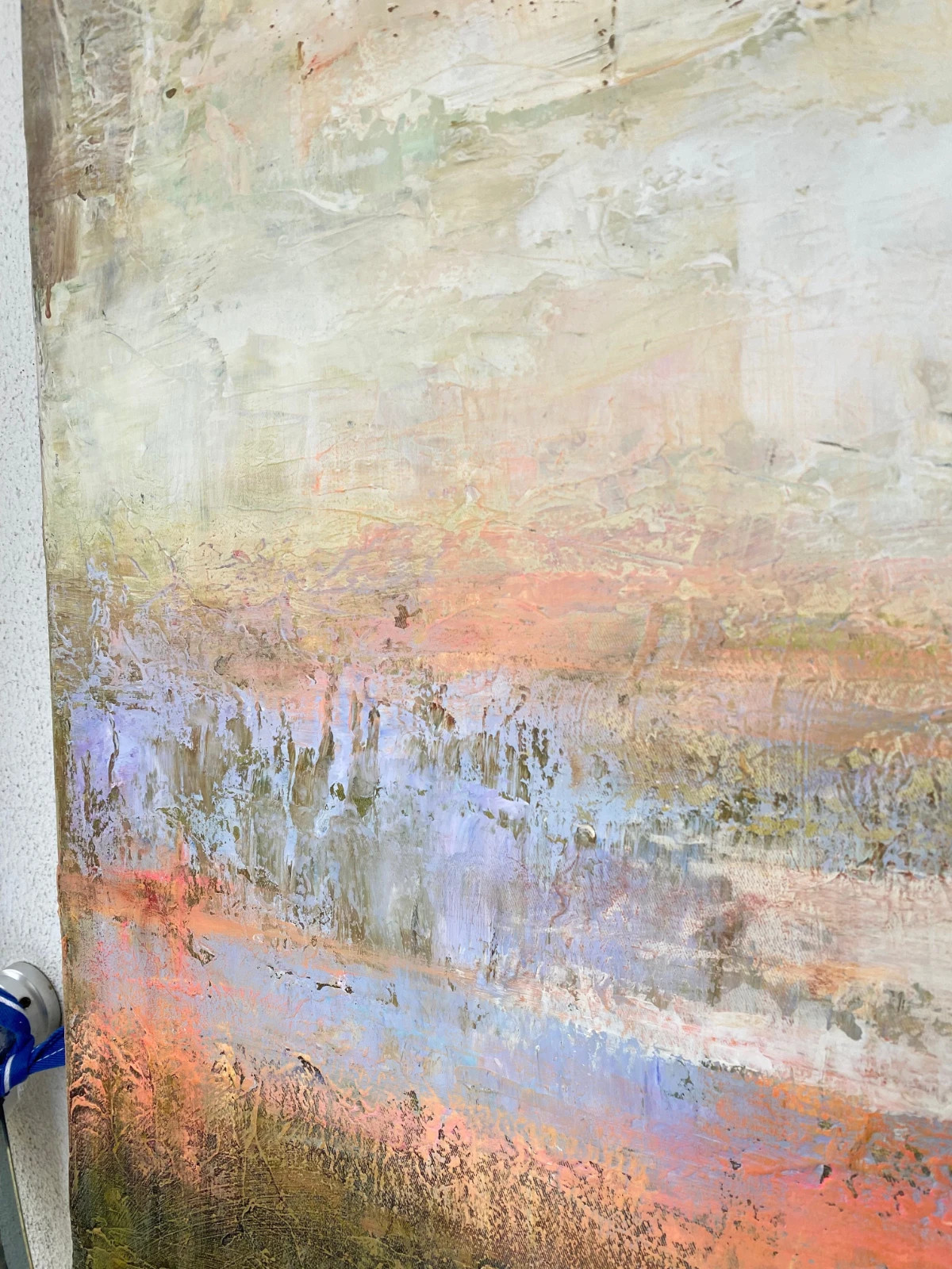 Abstract Landscape Painting Neutral Earth Tone Canvas Original Modern Art 50×50″