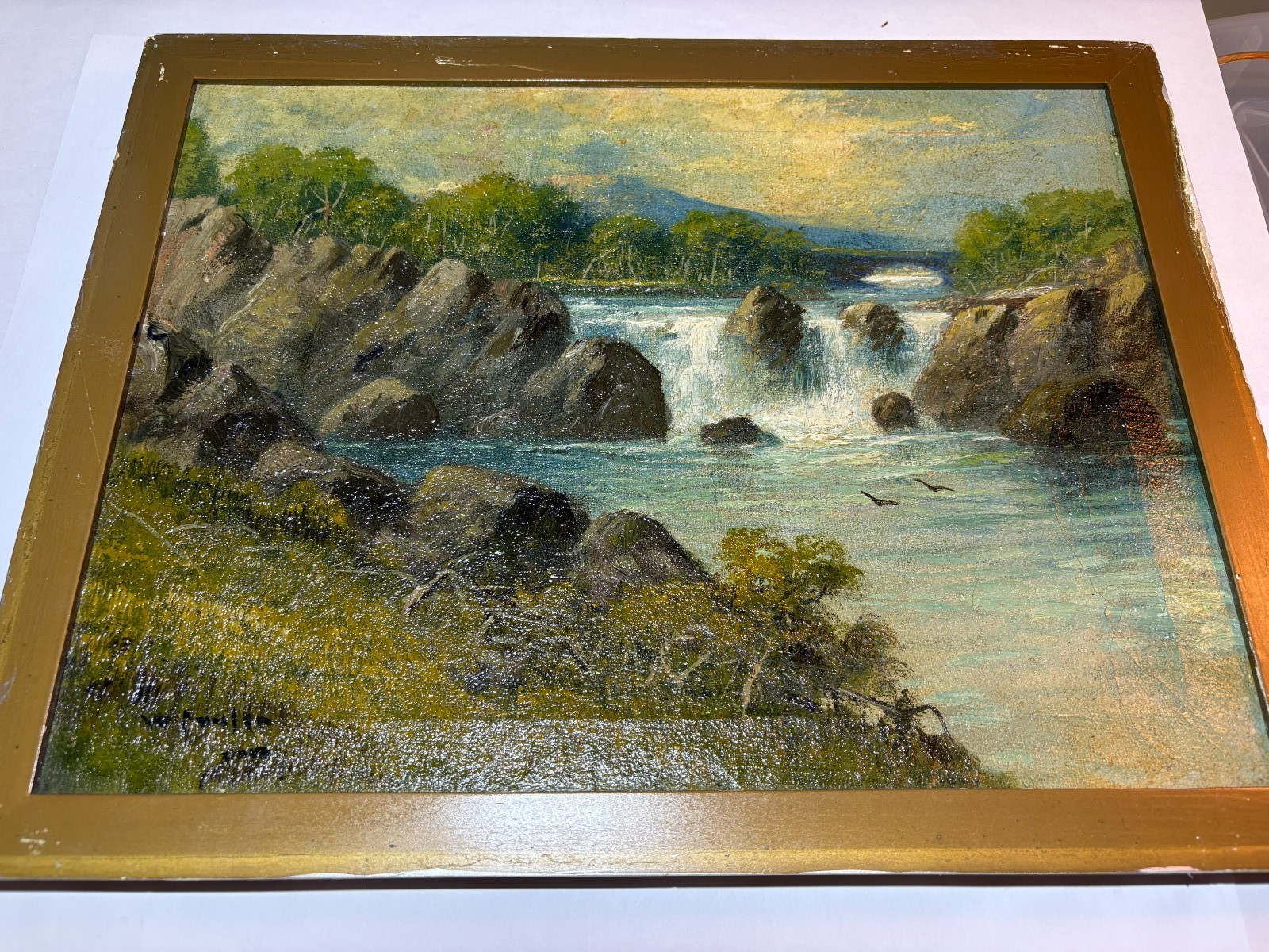 Fowler, William- English Artist Active 1825-1867 Orig Oil on Canvas Landscape