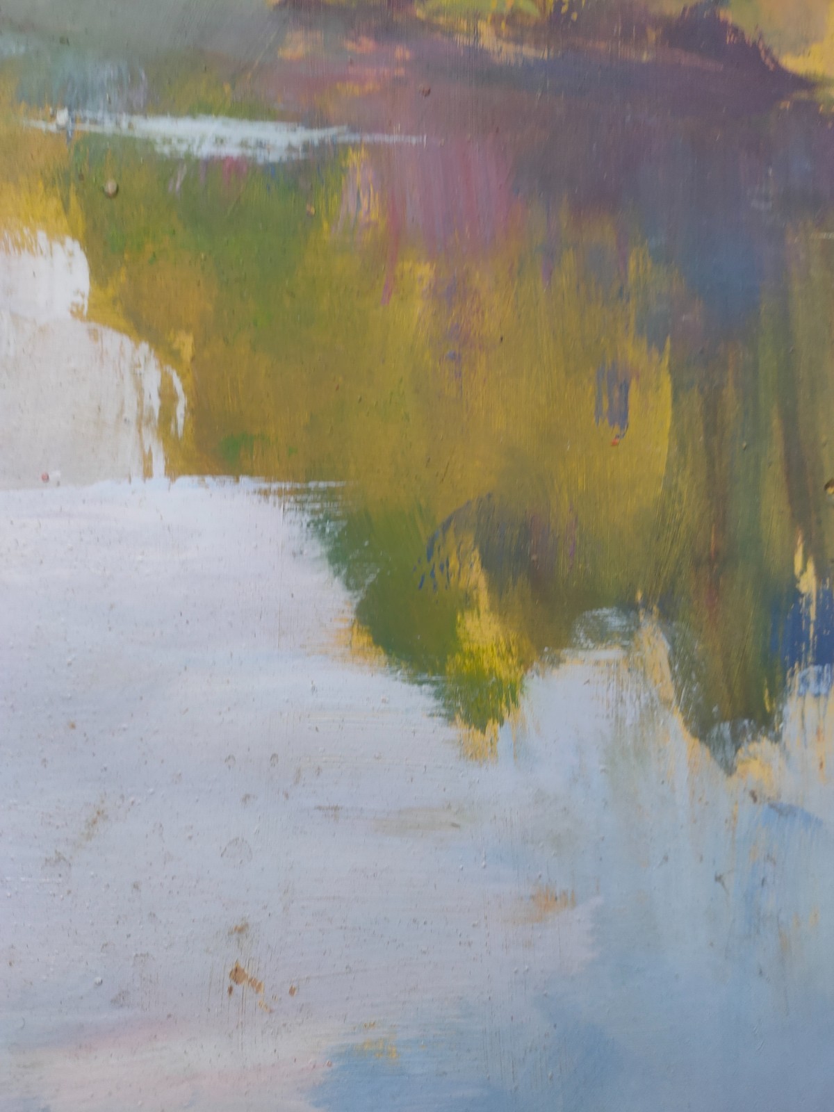 Study for a painting, Summer Landscape, oil on cardboard.
