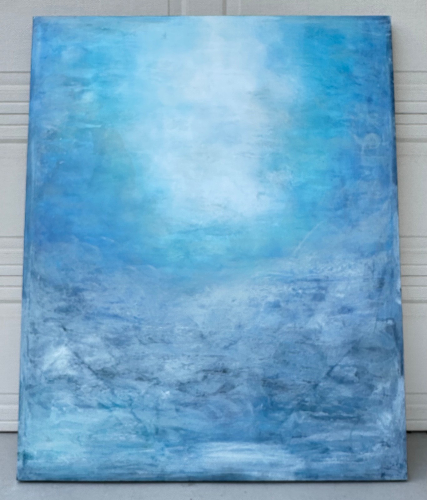«Each Breath a Gift» – Original Abstract Painting (2015) Dimensions: 50″H x 40″W