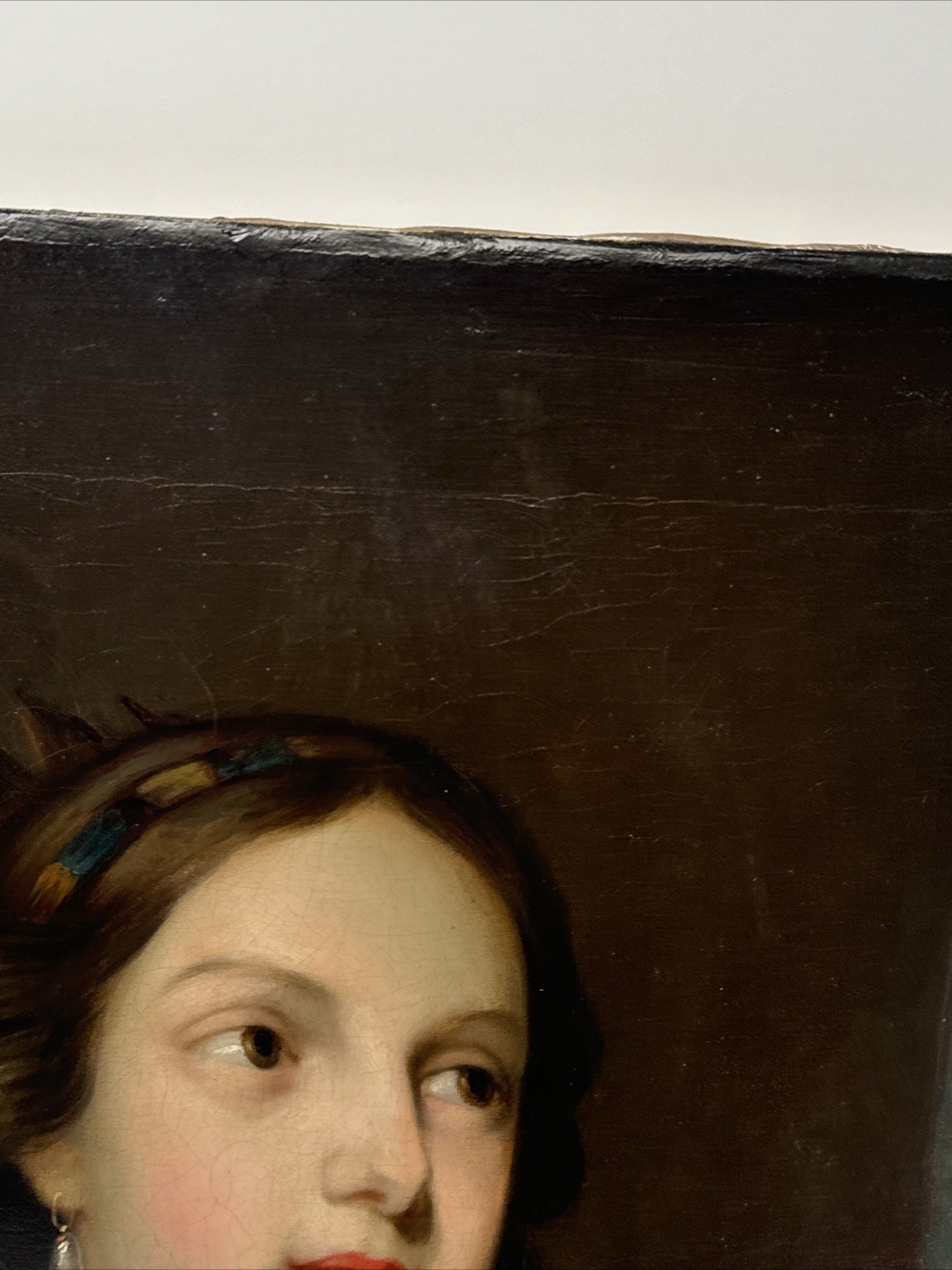 Old Master Painting Queen Crown Madonna Church Iconic 17th 18th Century Antique