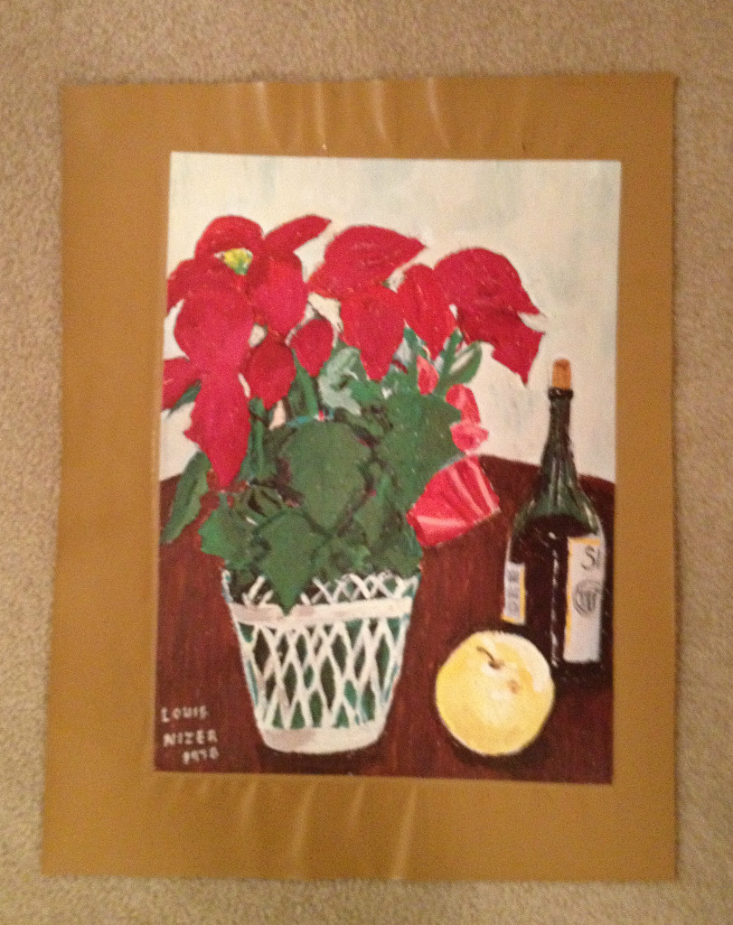 AUTHENTIC ARTAGRAPH OIL PAINTING «WINE,FRUIT,FLOWERS» LOU NIZER SIGNED # 9/700