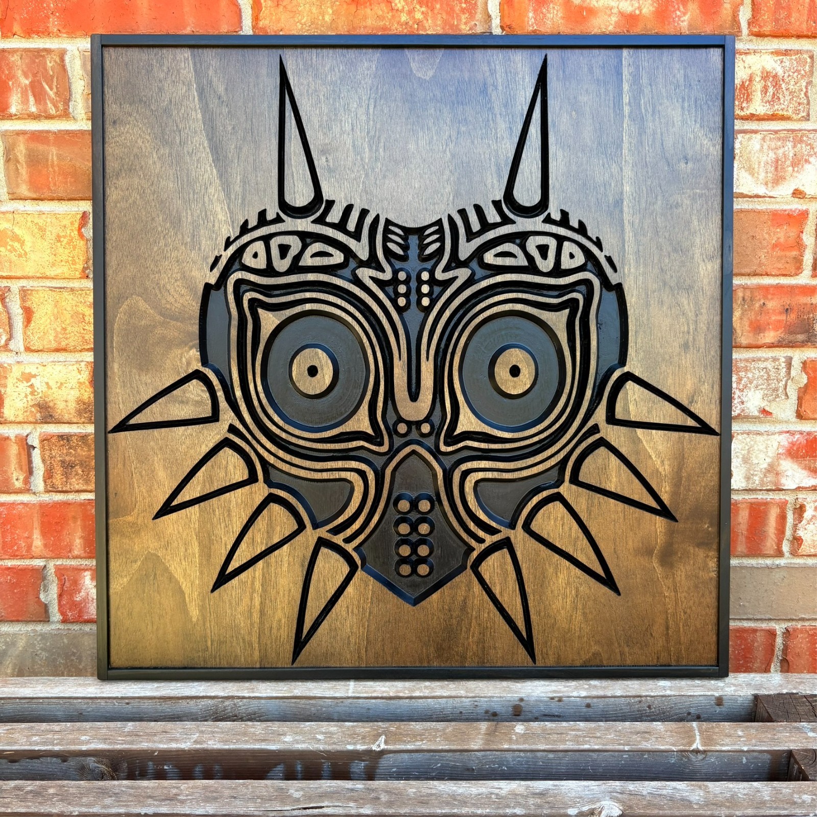 Zelda Fan 3D Wood Art – Majora’s Mask – Wood Art – Legend of Zelda – Video Game
