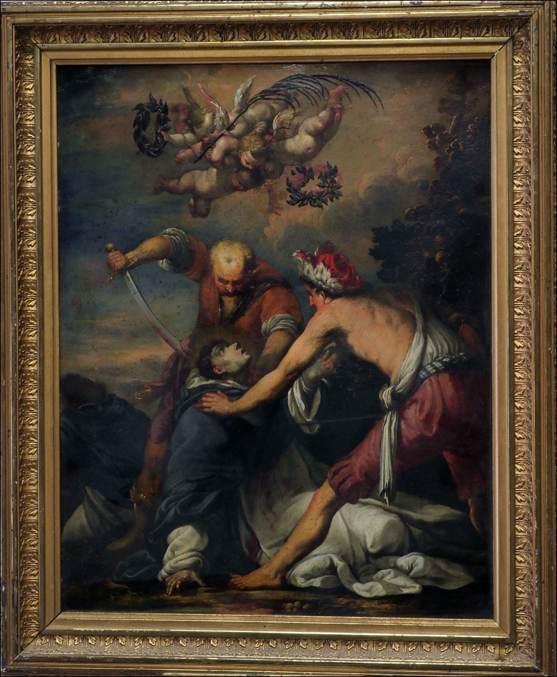 Antique Oil on Copper. Saint Peter of Verona. Neapolitan Italian School ca. 1650
