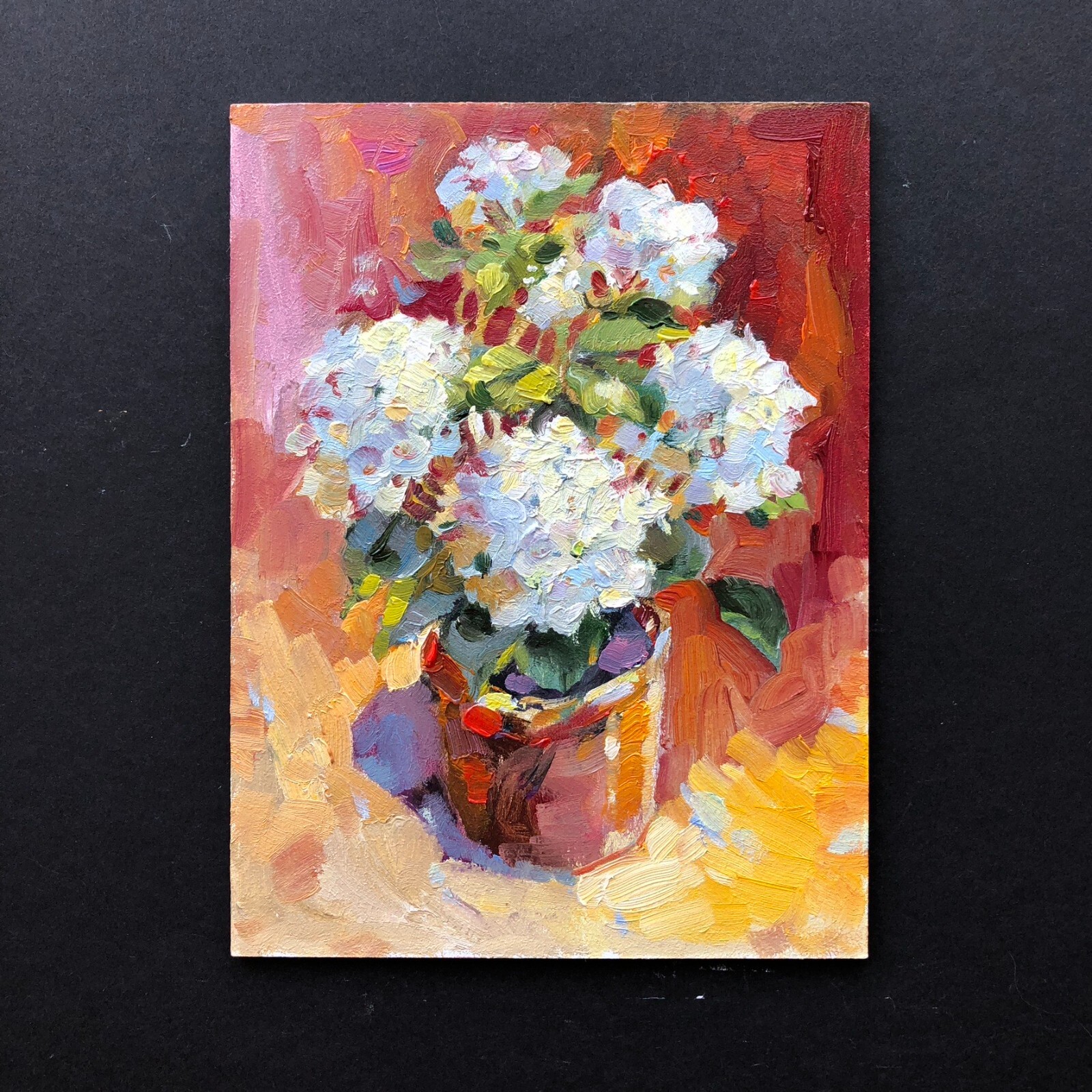 Hydrangea Painting Original Hydrangea Wall Art Hydrangea Artwork Floral Oil