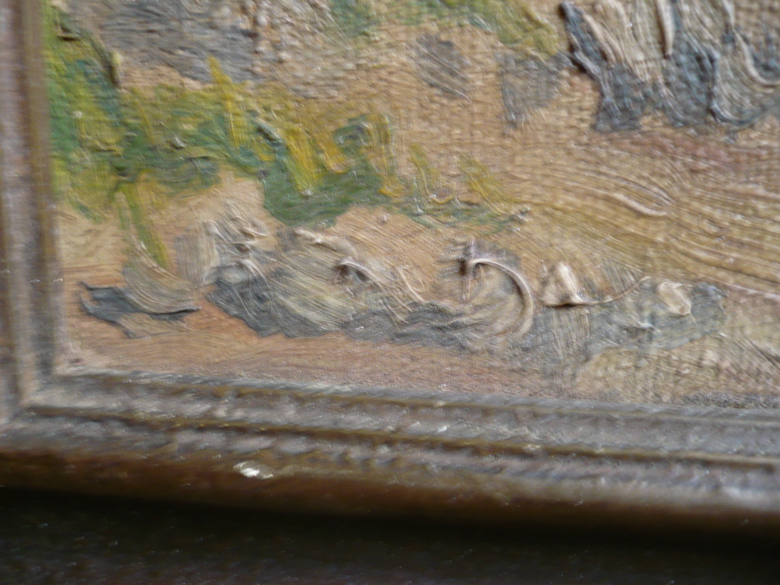 Rare HAROLD BERGEN, German Impressionist Teacher Germany Arts and Crafts OLD OIL