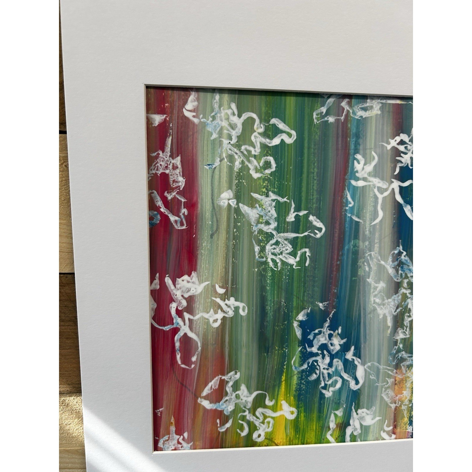 Original 11X14 Abstract Expressionism Wall Art PAPER Titled Colorful Illusions