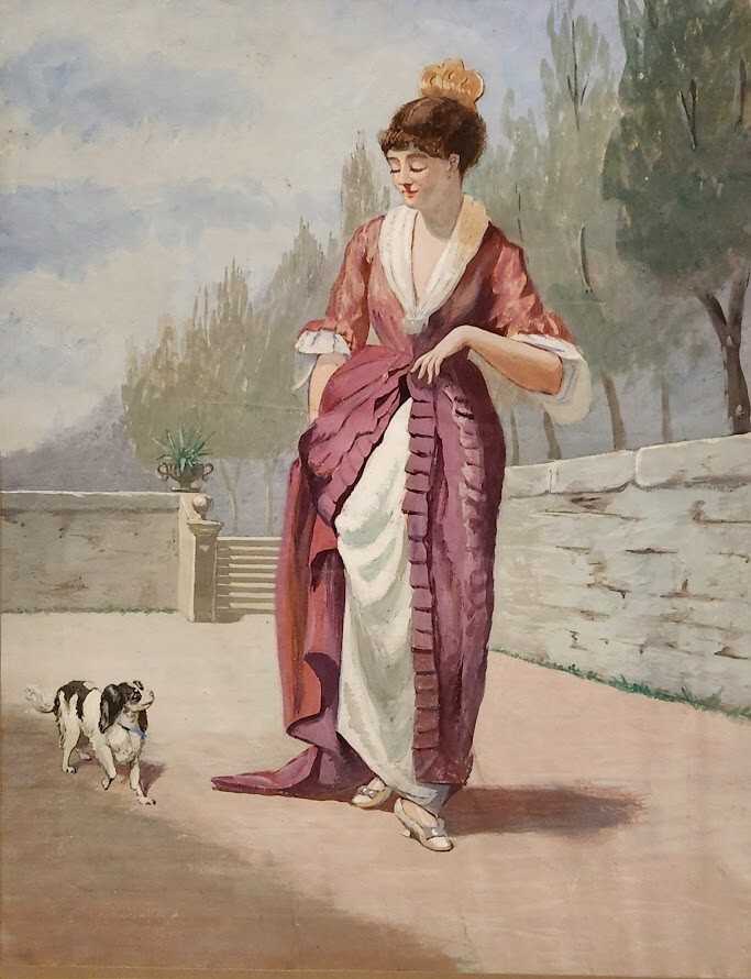 Charles Henry Turner – Double-Sided Estate-Stamped Art Painting & Self Portrait
