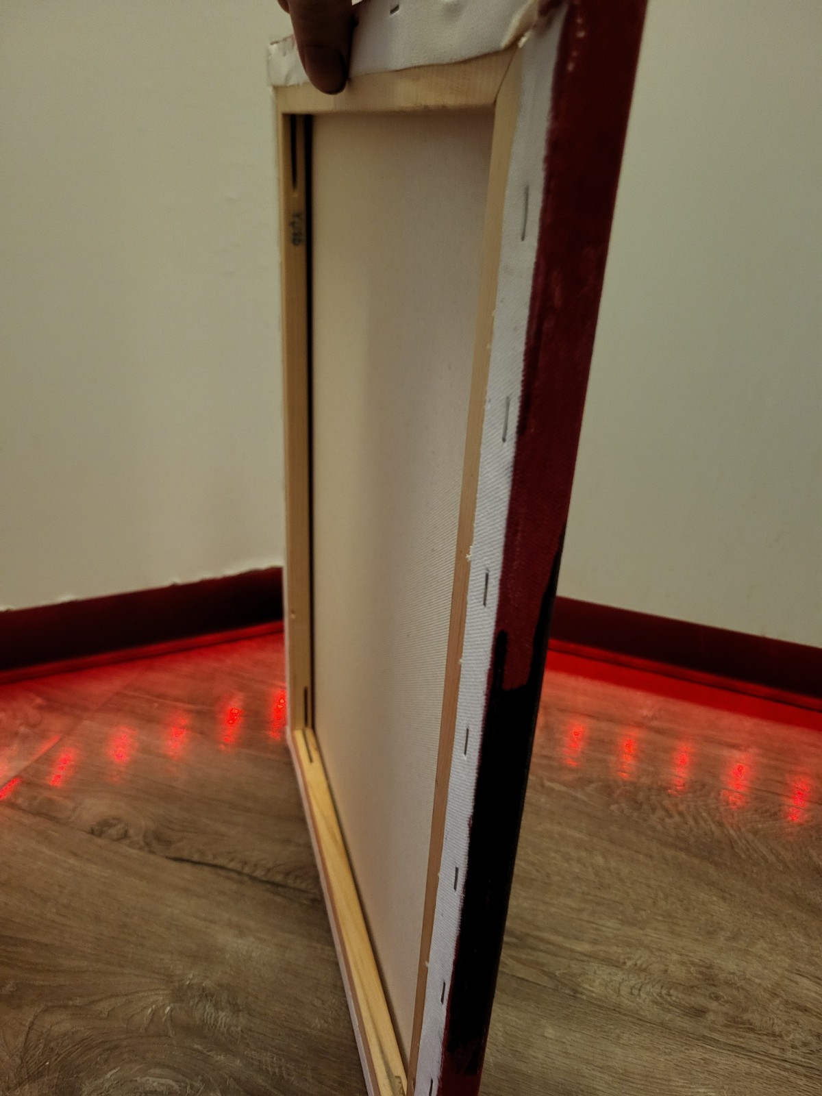 Original Beautiful Abstract Modern Art Piece Red Canvas