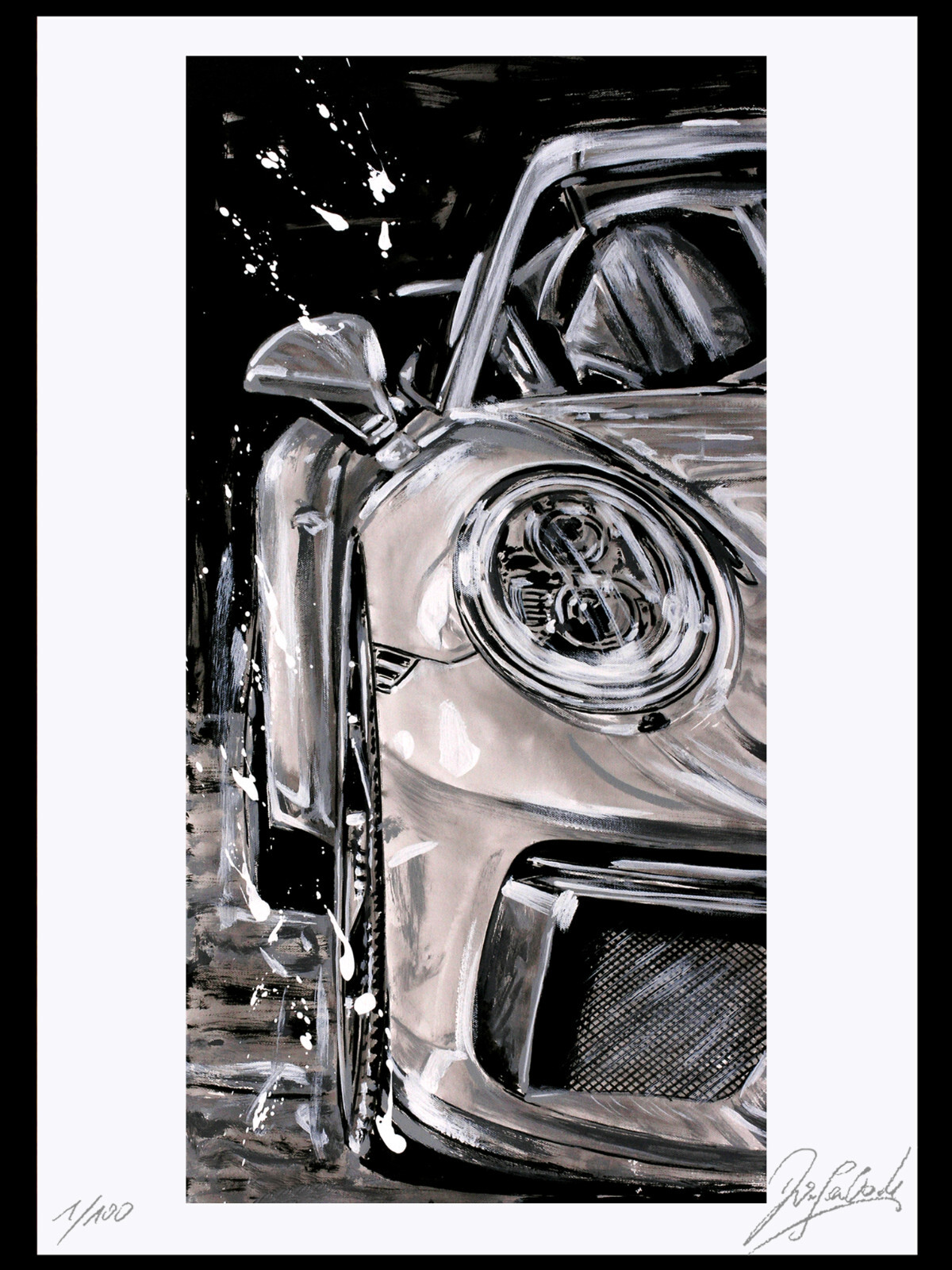Original Art Graphic » PORSCHE » Art Print, Graphic, Gráfico, NO PHOTO!