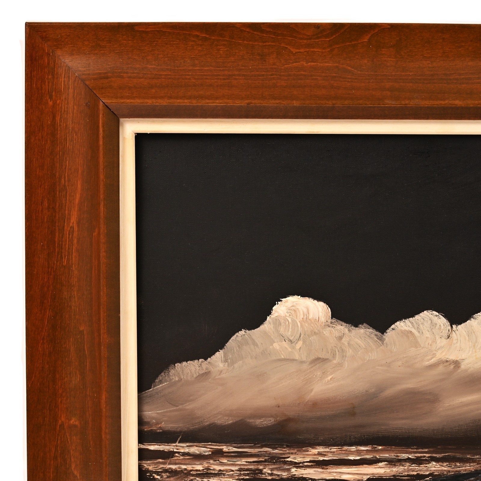 HOMER COSTELLO Original Vintage Signed WPA Night Seascape Ocean Shore Painting
