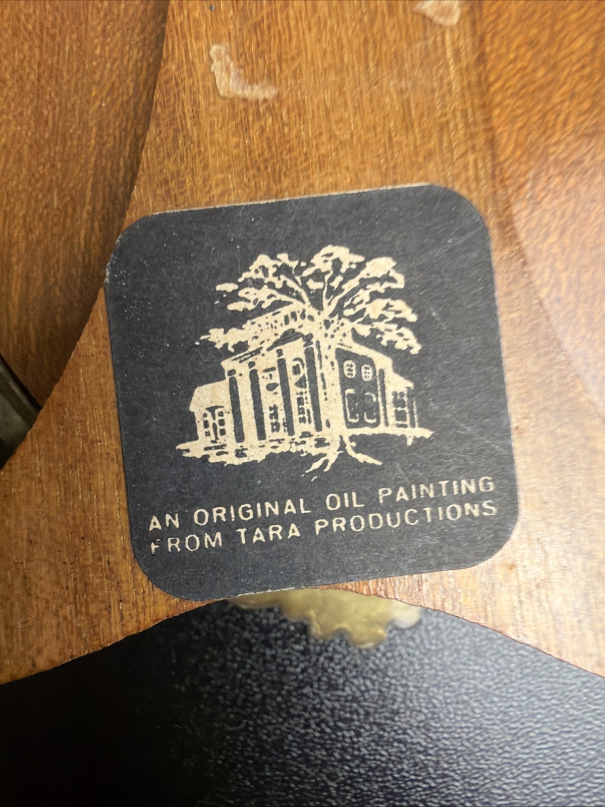 VTG Miniature Oil Painting ~ Tara Productions ~ Brass Frame ~ Made in Italy