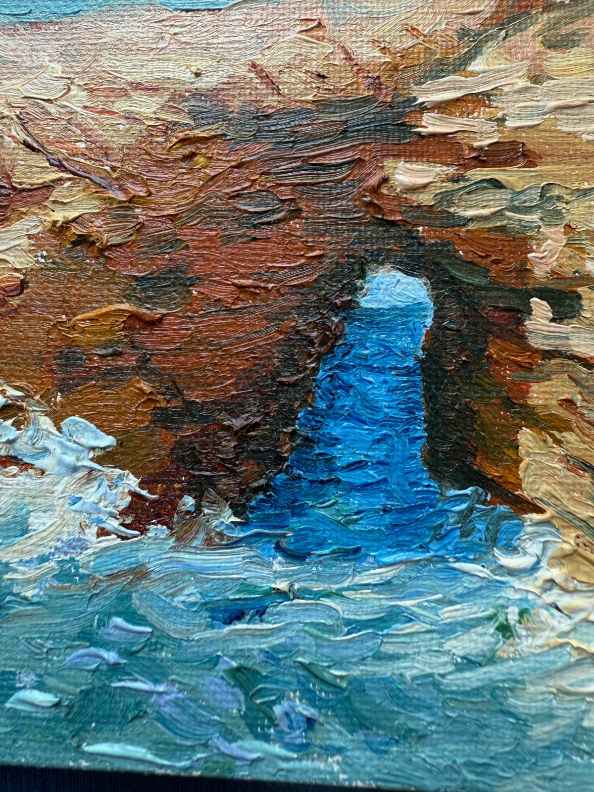 Oil Painting. Original. Sunset Cliffs 8×10 – San Diego Ocean Coastal Art