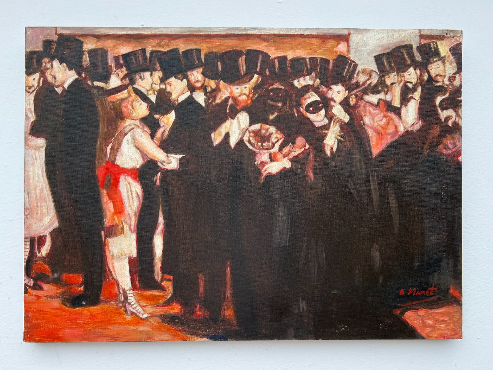 19th French Impressionism EDOUARD MANET Oil on canvas painting 0.50 x 0.70 cm.