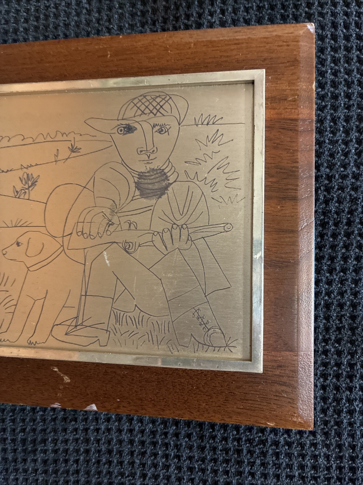 Franklin Mint Picasso’s «The Hunter» Silver Sterling Slight Imperfections