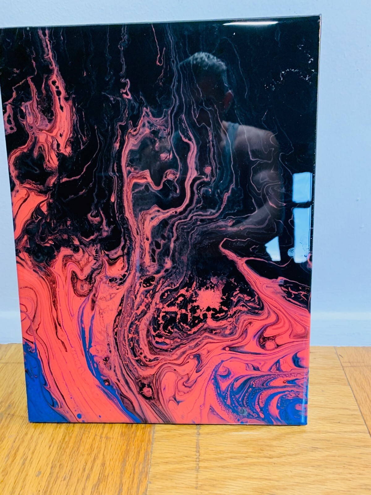 Abstract Fire Painting – Epoxy Coat – 11′ X 14′ – Original