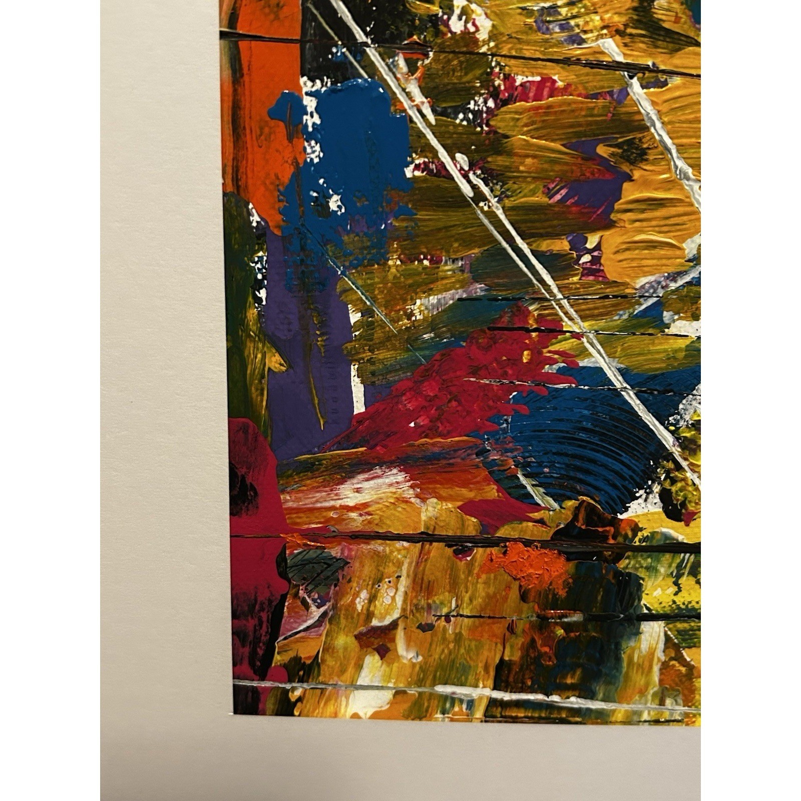 Jodiann Post Paper Painting Acrylic Modern Art Matte Abstract Titled Vertigo
