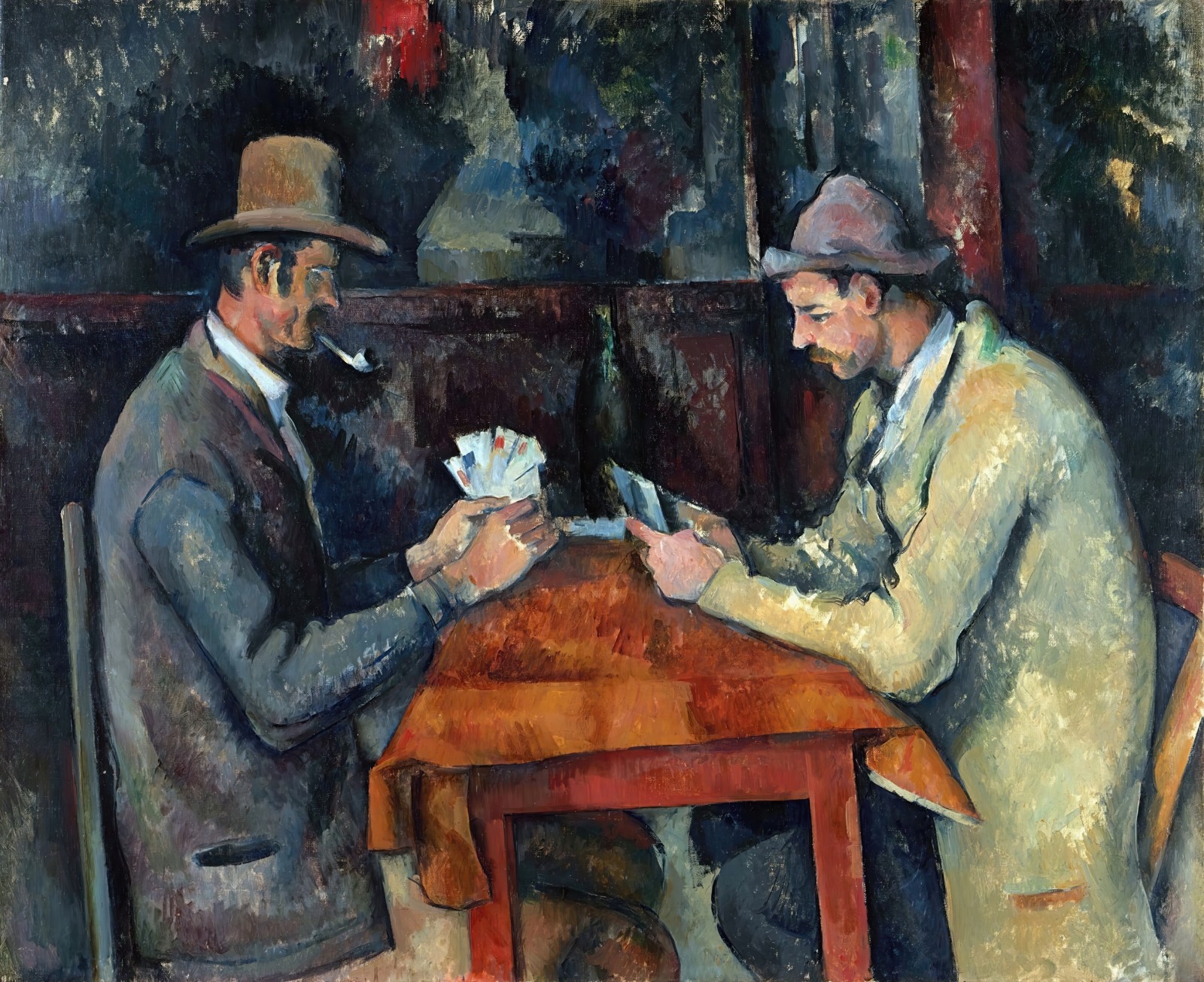 Paul Cezanne Card Players Painting Reproduction – Giclee Canvas/Paper/Stretched