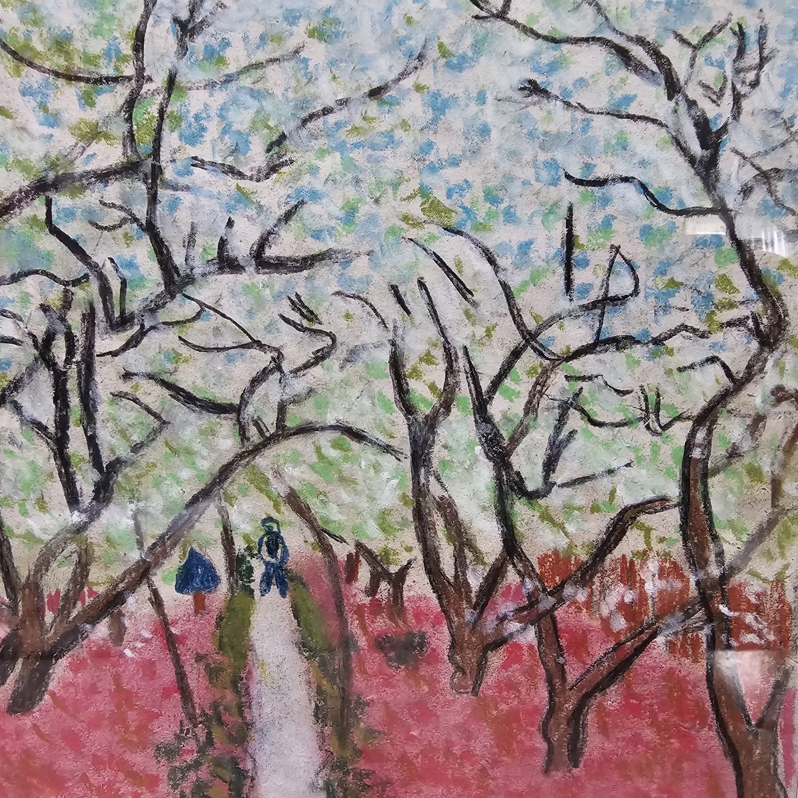 Claude Monet Original Painting -Signed -Gallery Stamp -Framed -Not a Copy