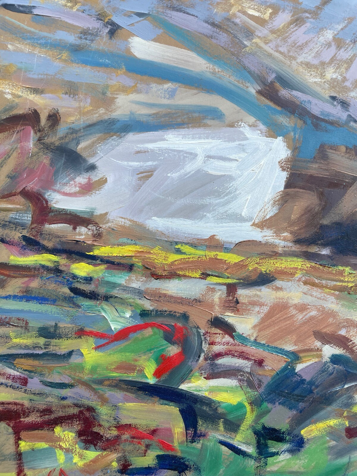 Gert Rasmussen Expressive Landscape Denmark 51x35cm