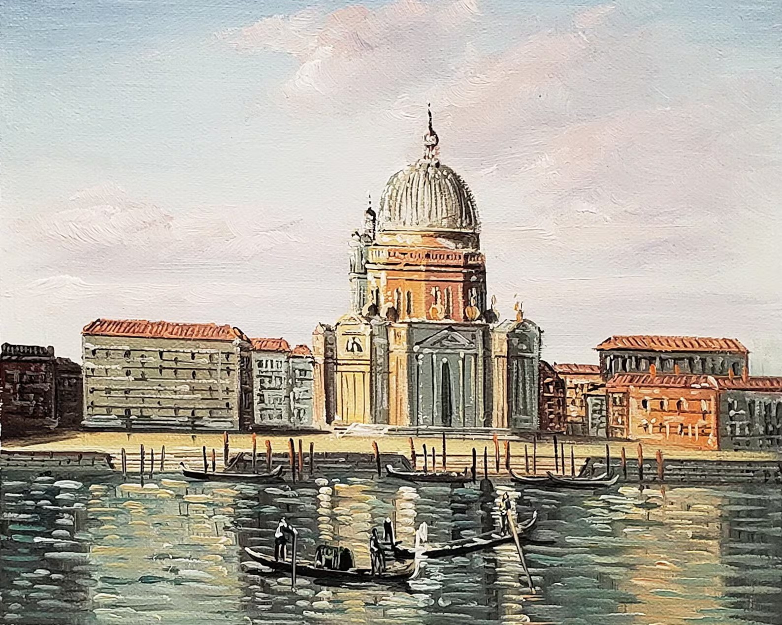 Venice View #8, 8×10 – 100% Hand painted Oil Painting on Canvas