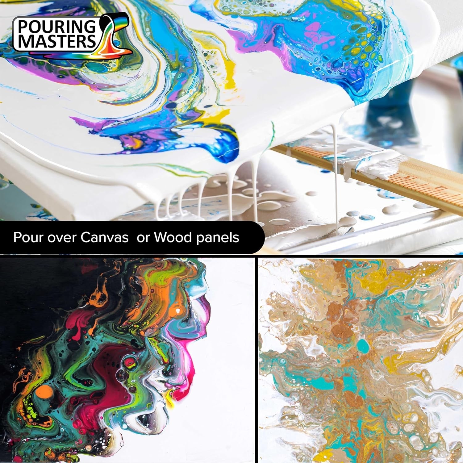 8oz Royal Purple Ready-to-Pour Acrylic Paint for Fluid Art Masterpieces