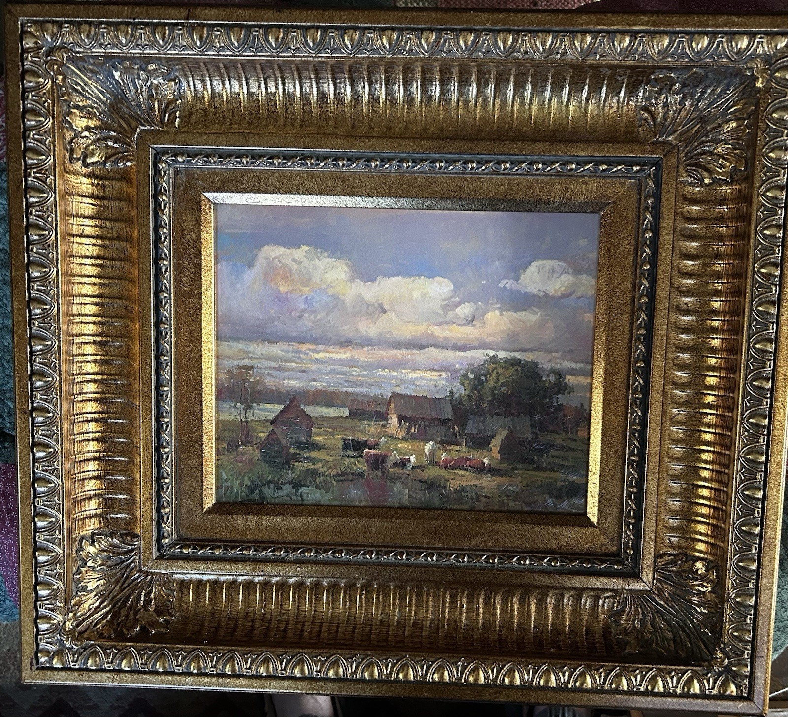 Giclee Painting Ornate Frame