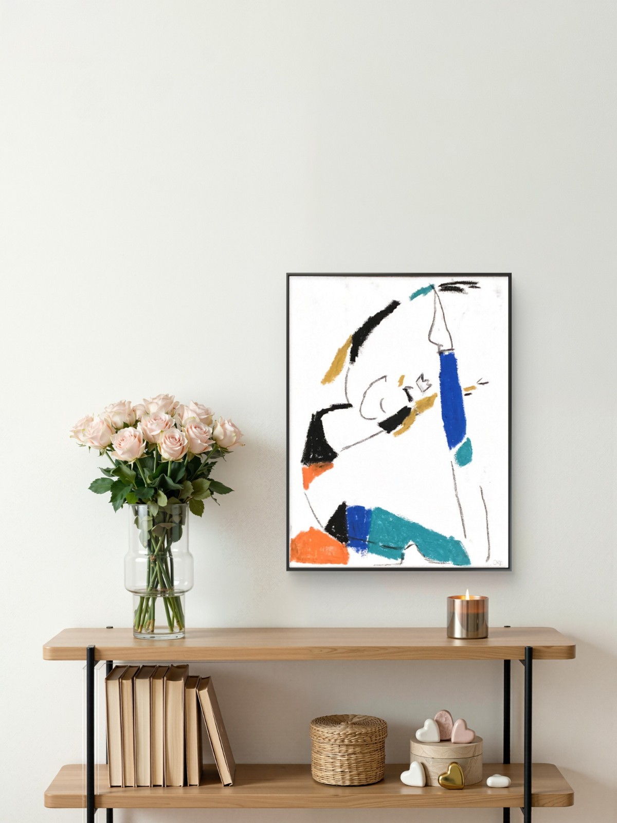 Meditation Art Yoga Boho Zen Woman Spiritual Mindfulness 11 by 14 Canvas