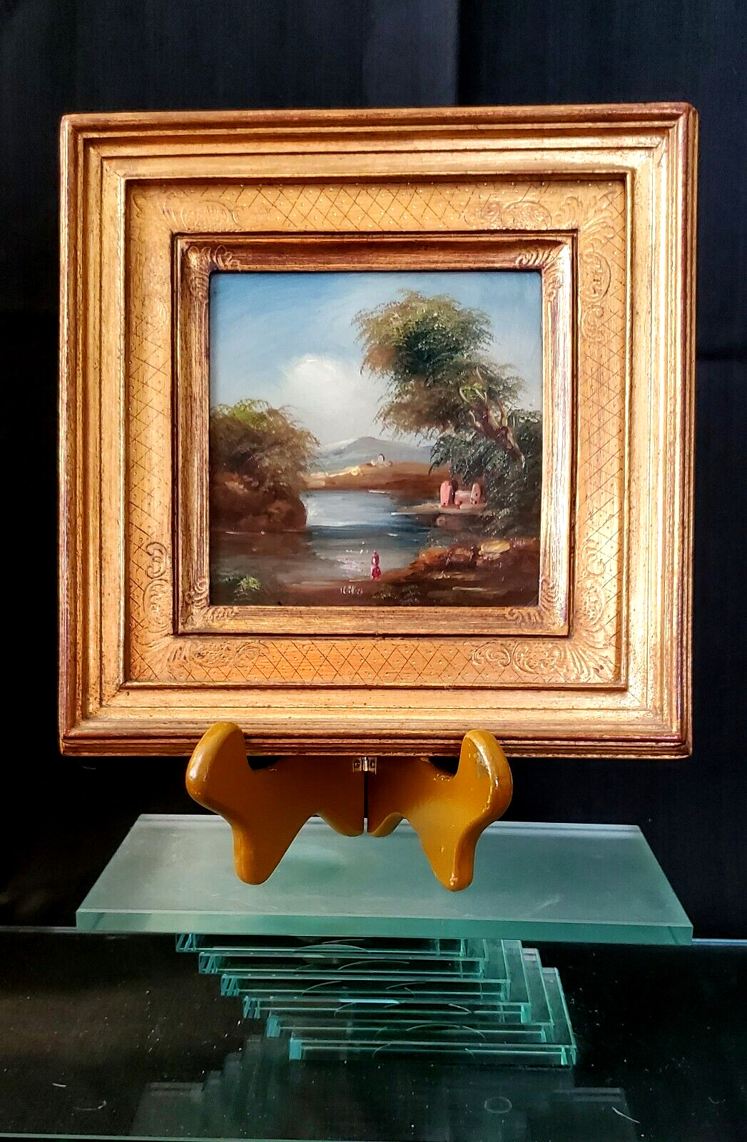 MERRILL CHASE GALLERIES ORIGINAL LAND & WATERSCAPE FRAMED OIL PAINTING BY WILKES