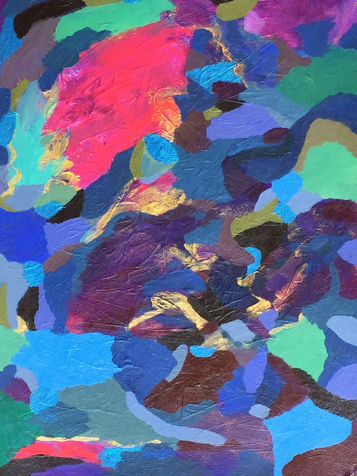 Abstract Painting Original Acrylic Colorful Modern Art 11 x 14 Paper Jimarieart
