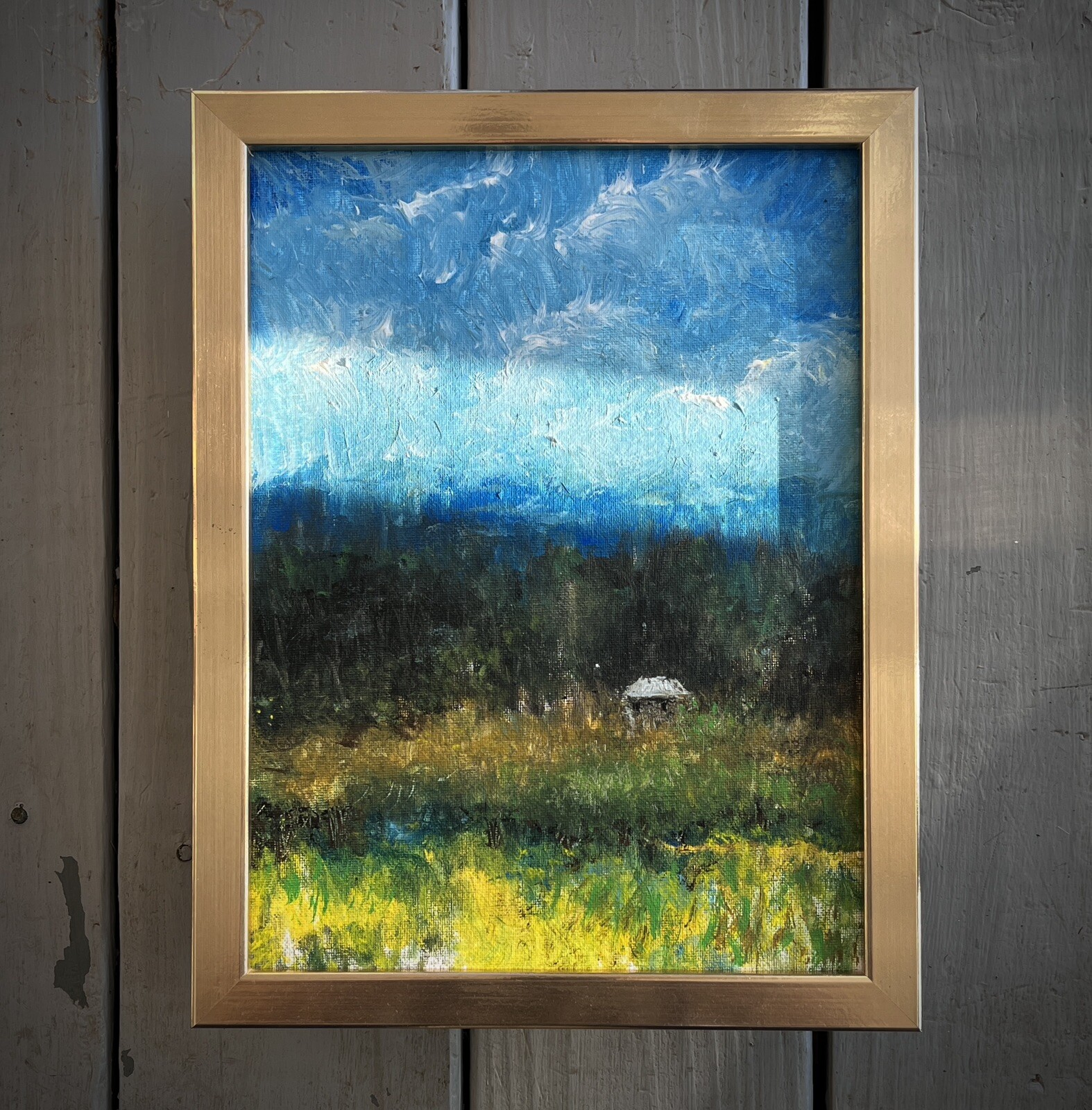 Blue Ridge Plein Air Oil Painting Mountains Original Landscape Framed Signed Art