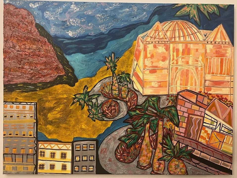 Pieces of Tenerife 60X80 cm Acrylic&Oil on Canvas Painting Art Decoration