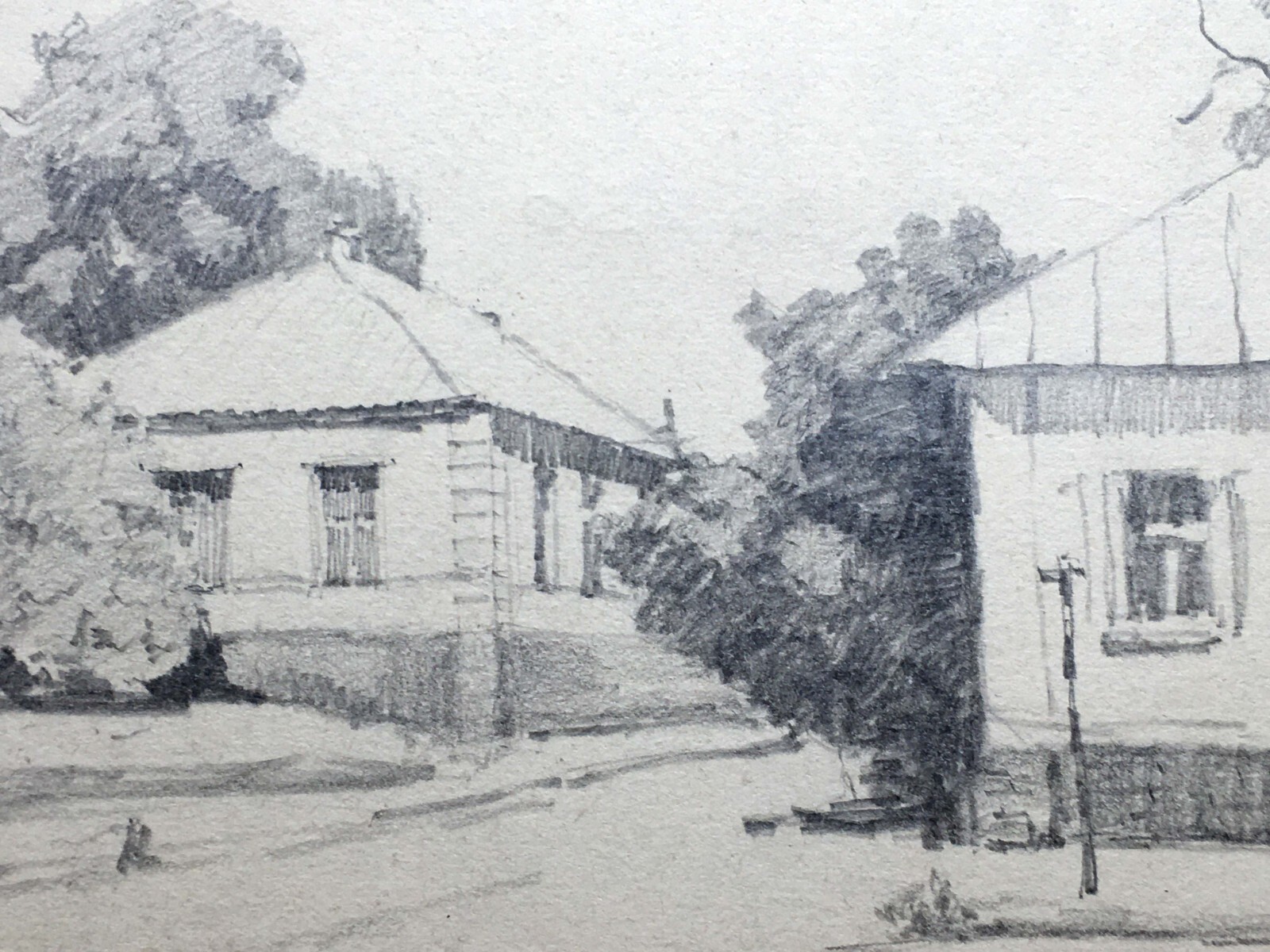 Pencil Painting Unframed The Beginning of Sumy Street Lednev D Home Decor n818
