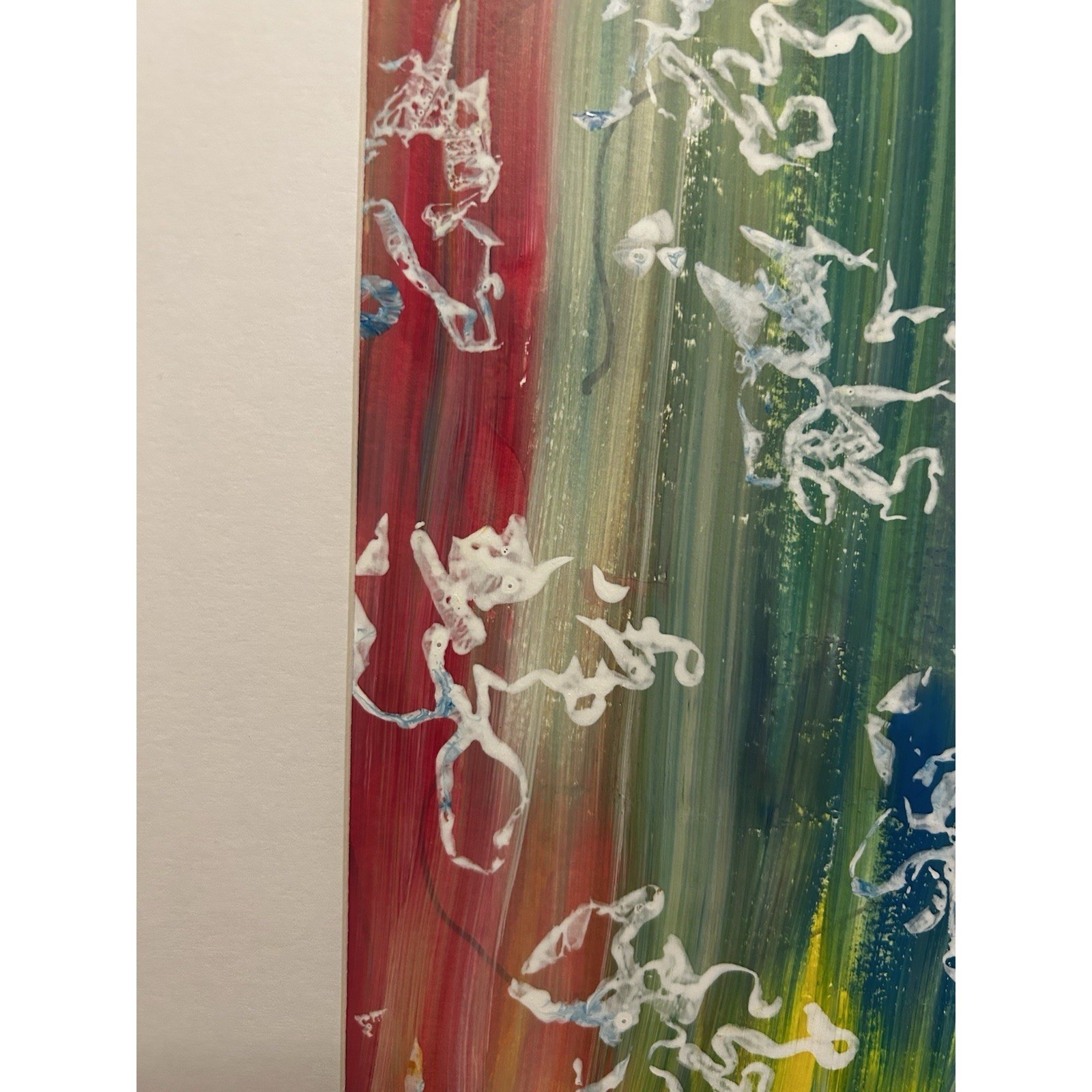 Original 11X14 Abstract Expressionism Wall Art PAPER Titled Colorful Illusions