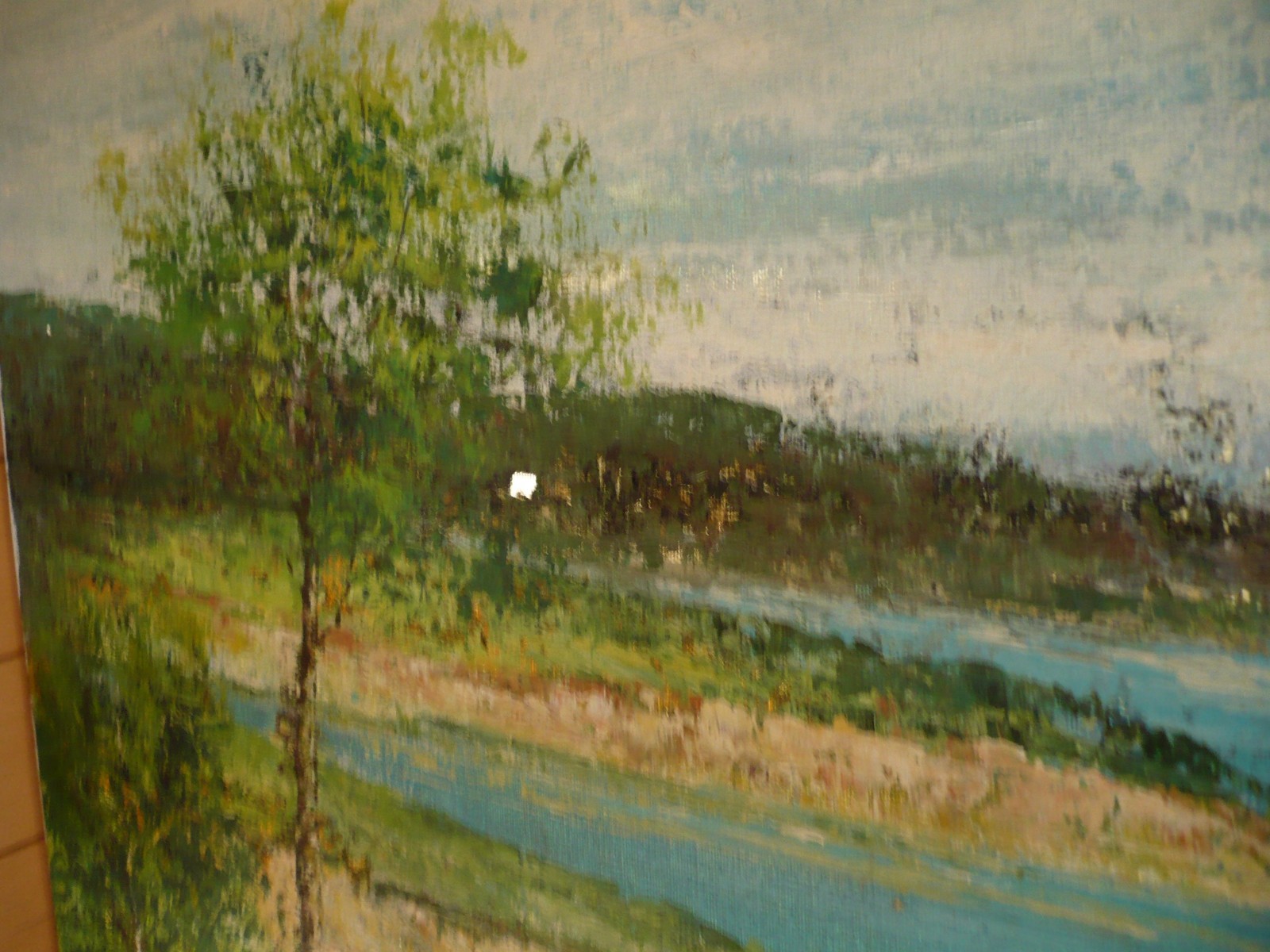 DAVID ROTH, COLLECTIBLE GOLF GOLFING SPORTS OIL PAINTING VINTAGE CHUNKY IMPASTO