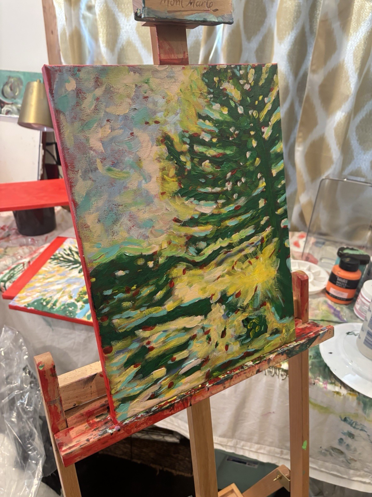 Landscape Impression 12×16 Unframed IMPRESSIONISM Van Gogh Inspired