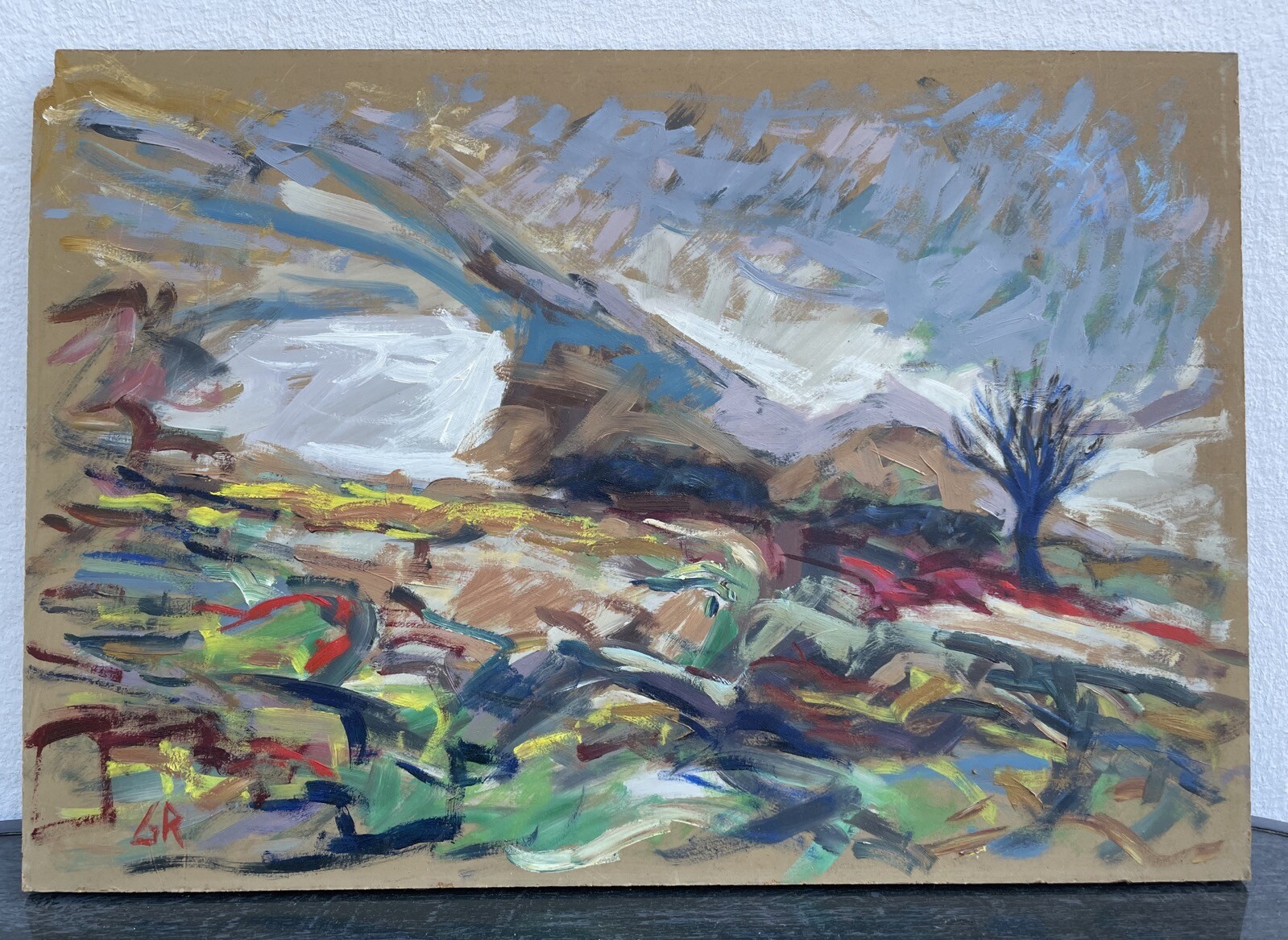 Gert Rasmussen Expressive Landscape Denmark 51x35cm