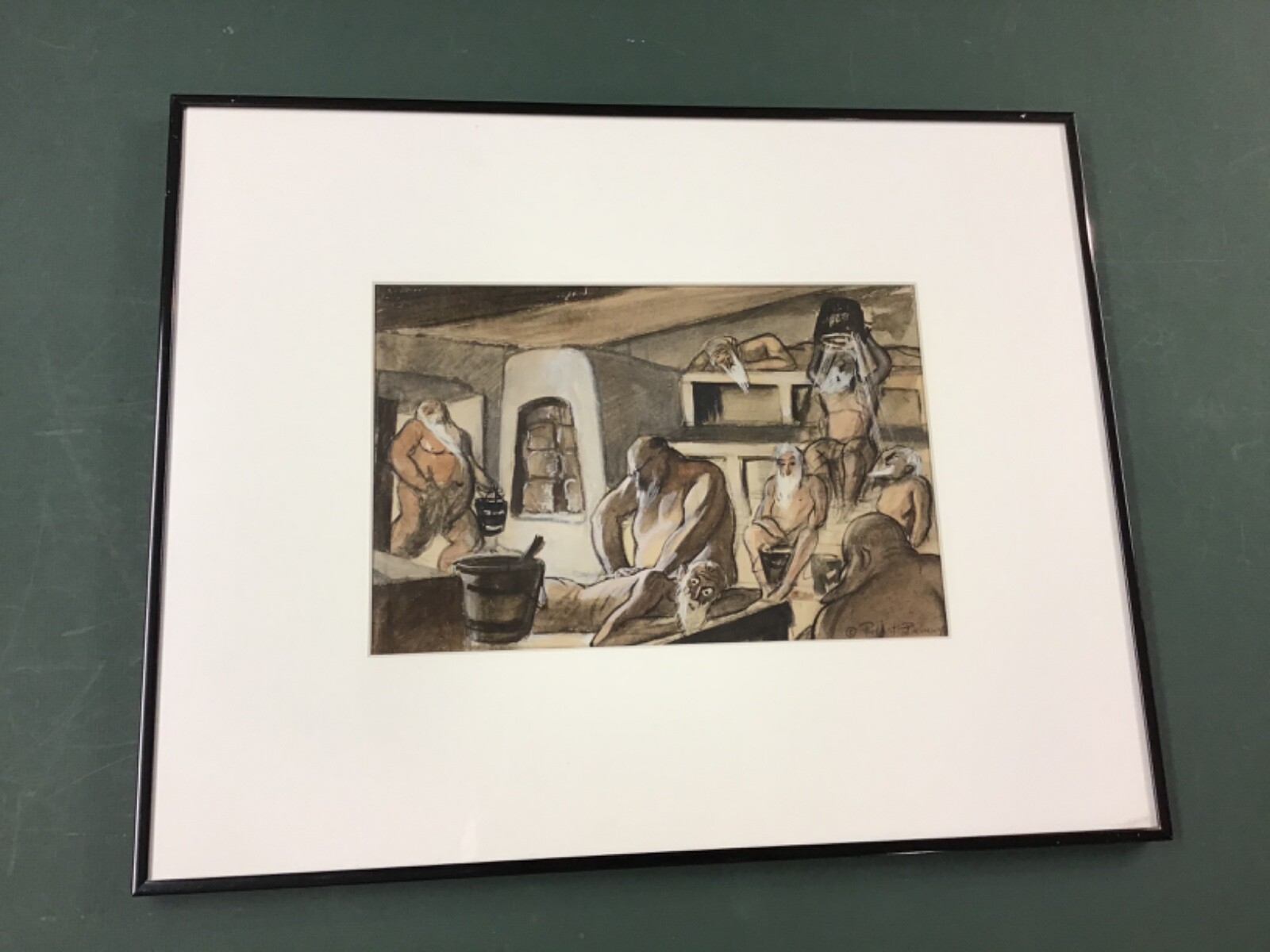 Listed New York Artist Robert L. Benney Watercolor/Gouache “Mikuah”